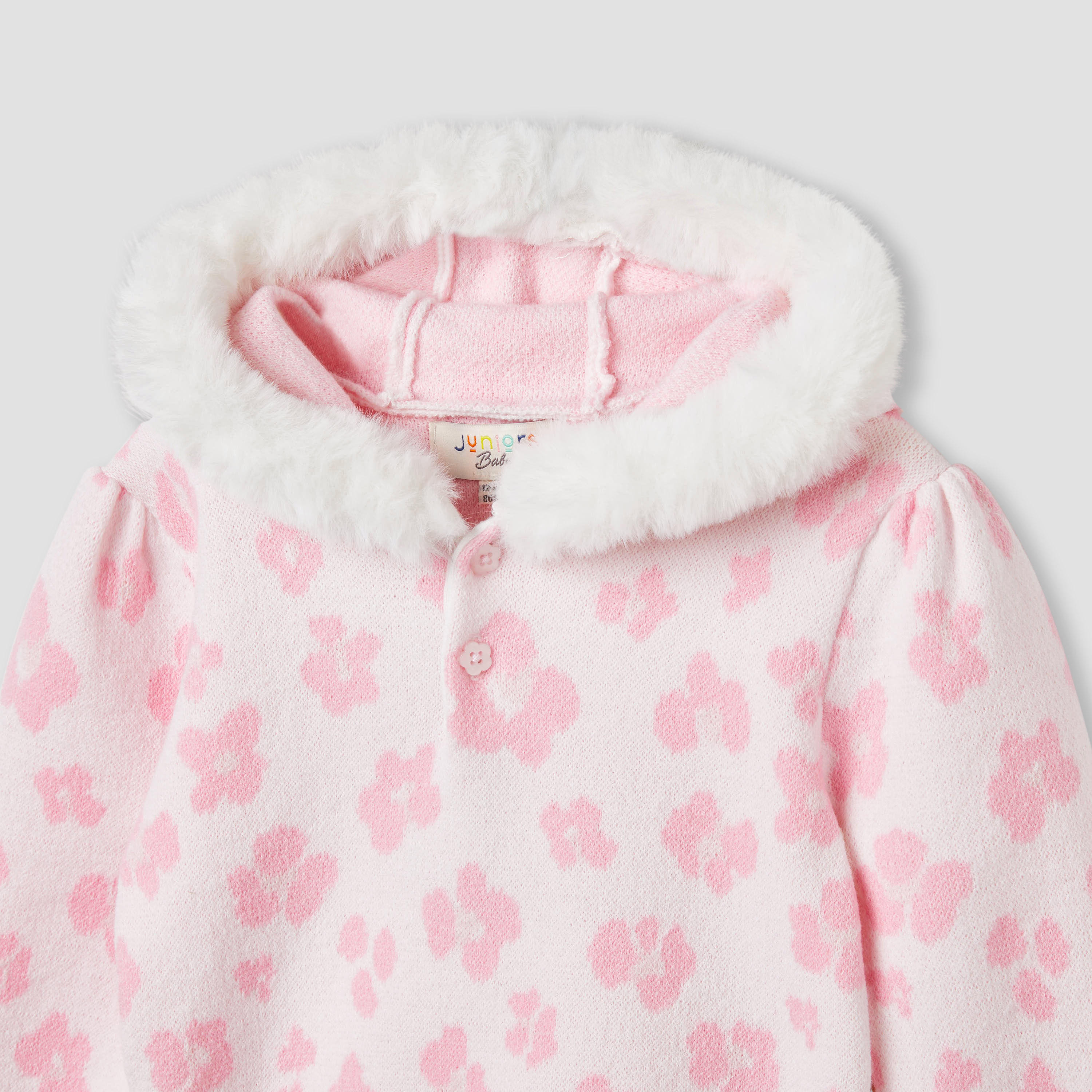 Juniors Floral Print Hooded Sweater and Pants Set-baby-girls-clothing-setsandcoords-image-5