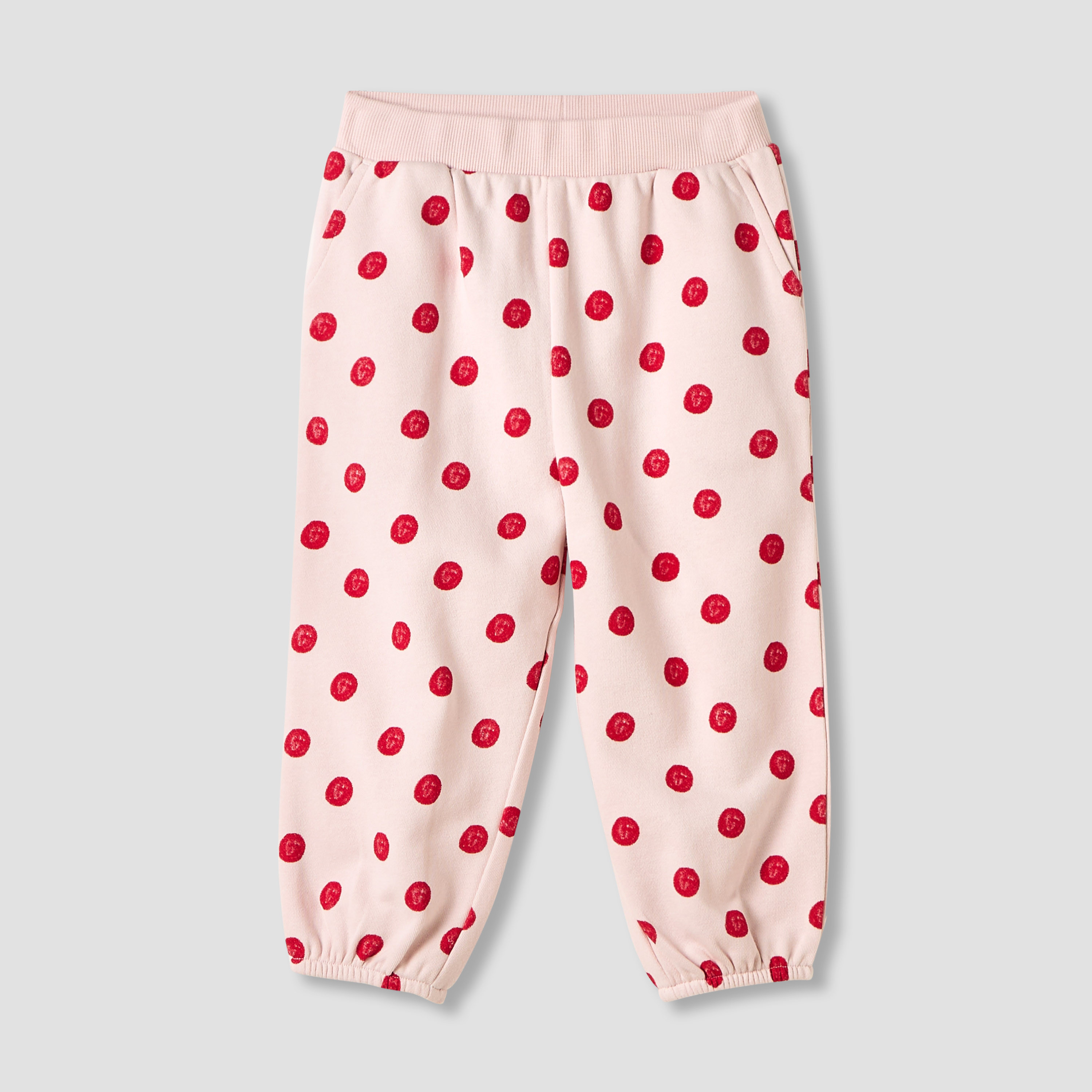 Juniors Polka Dot Print Zip Through Hoodie and Joggers Set-baby-girls-clothing-setsandcoords-image-4