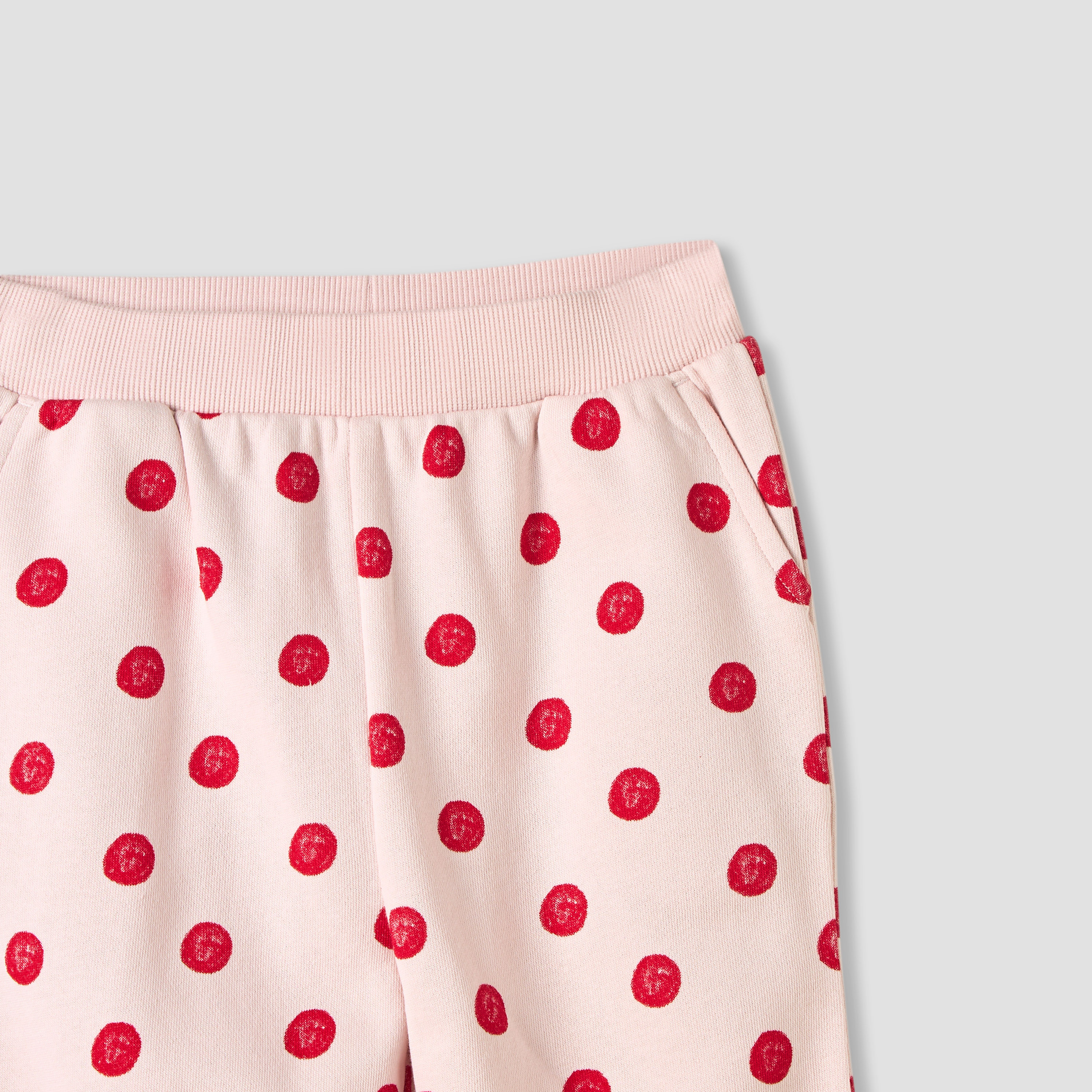 Juniors Polka Dot Print Zip Through Hoodie and Joggers Set-baby-girls-clothing-setsandcoords-image-6