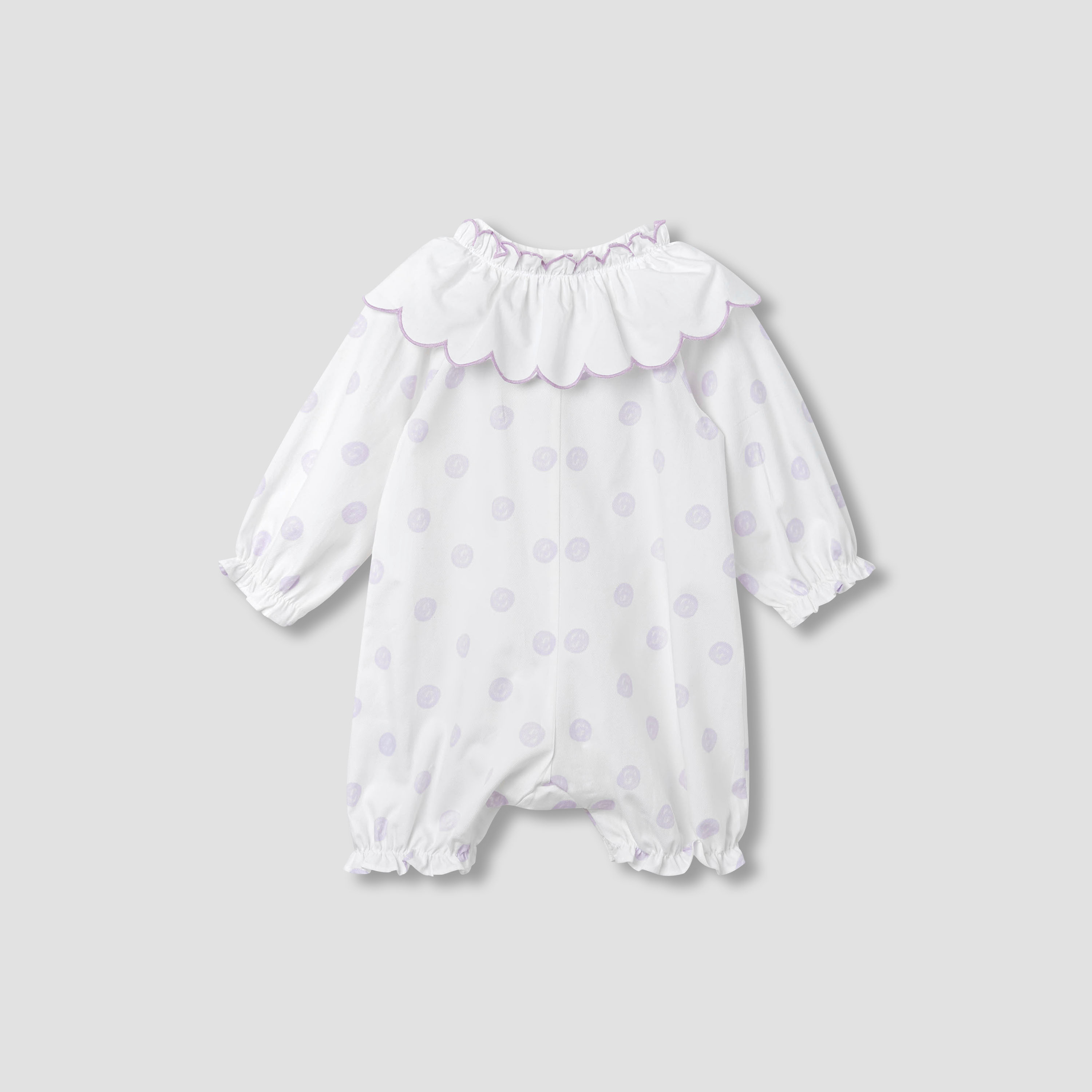 رومبر بياقة وفيونكة وطبعات منقطة من جونيورز-baby-girls-clothing-rompers-image-3