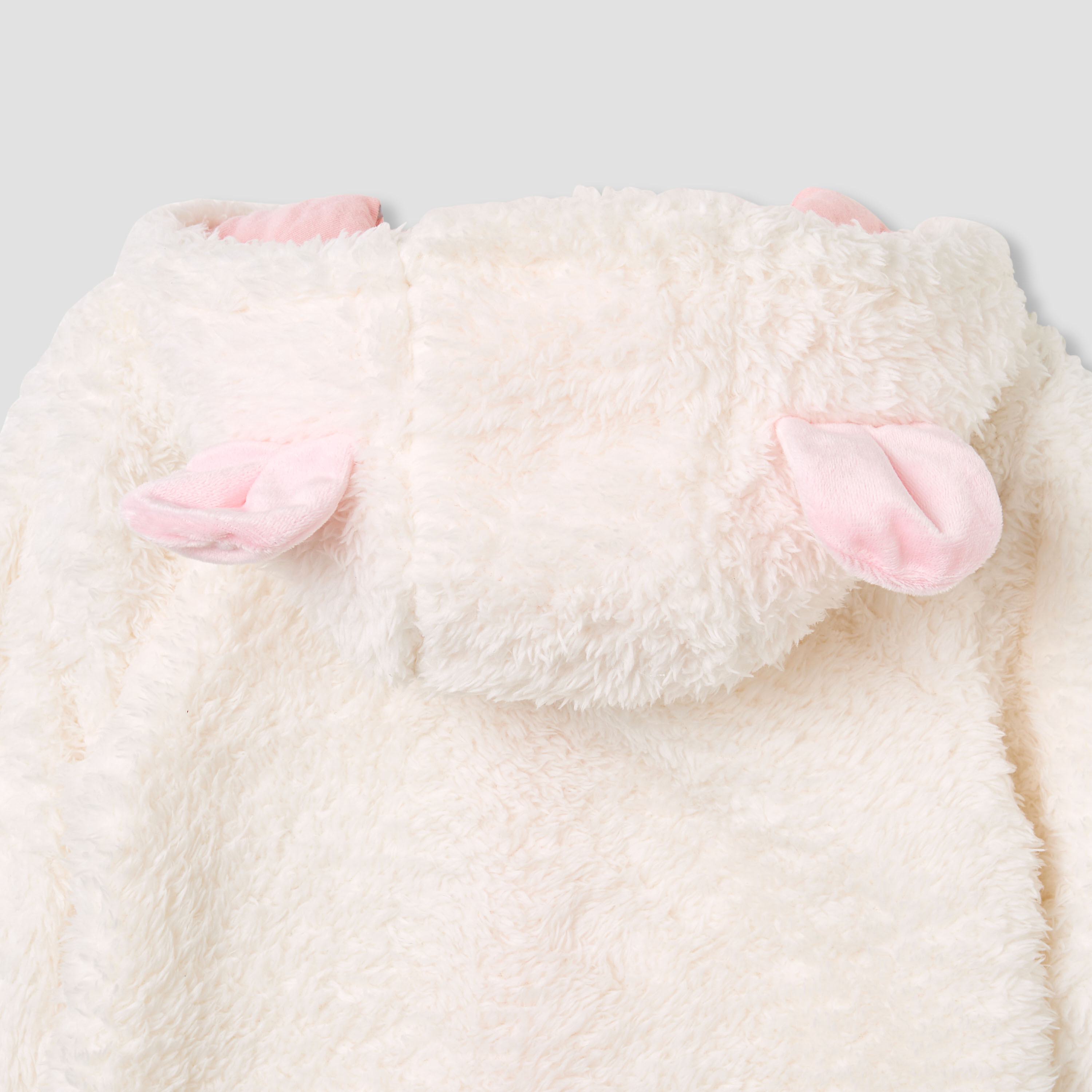 Juniors Fleece Coverall with Hood and Zip Closure-baby-girls-clothing-rompers-image-5