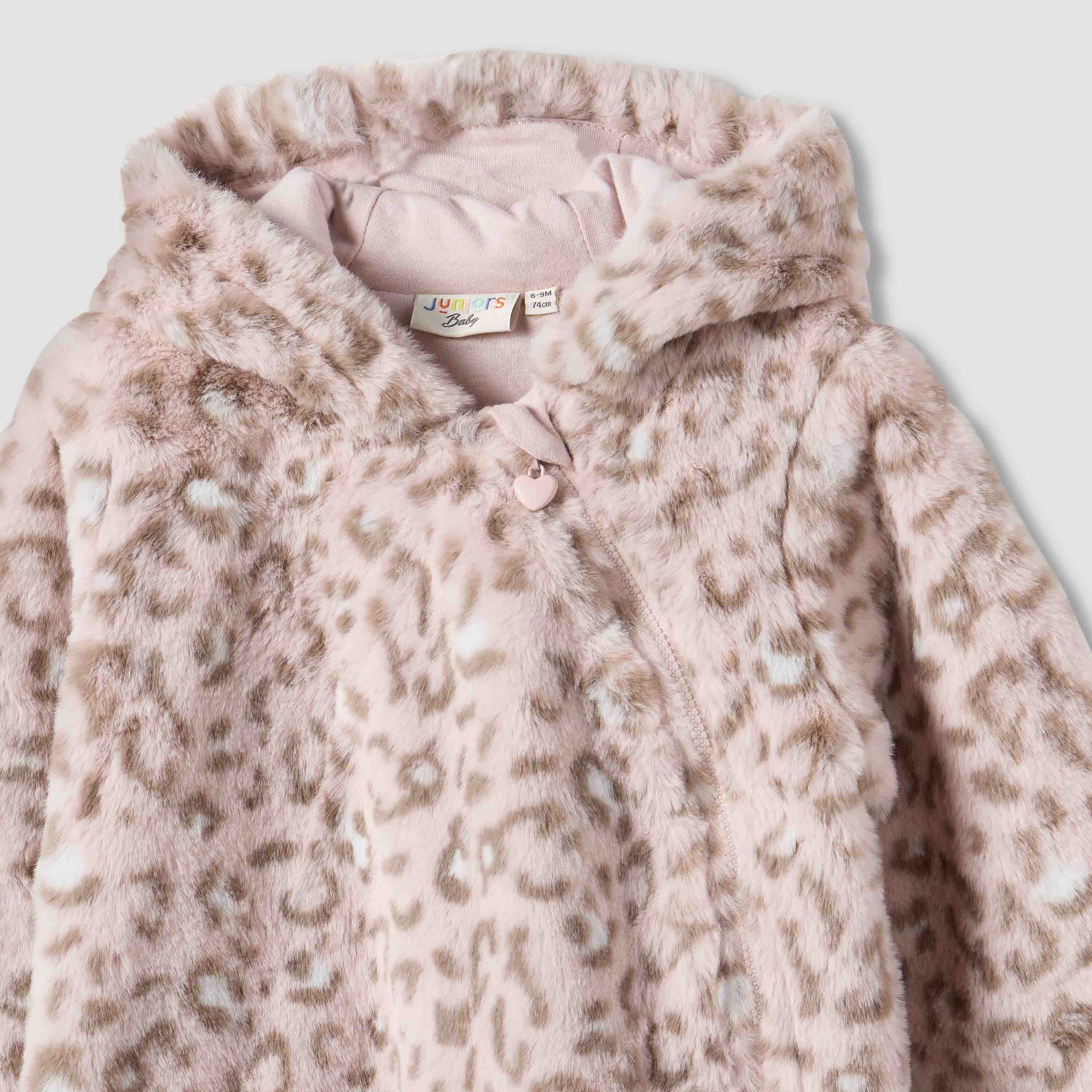 Juniors Hooded Sleepsuit with Print - Polyester - Long Sleeves-baby-girls-clothing-rompers-image-2