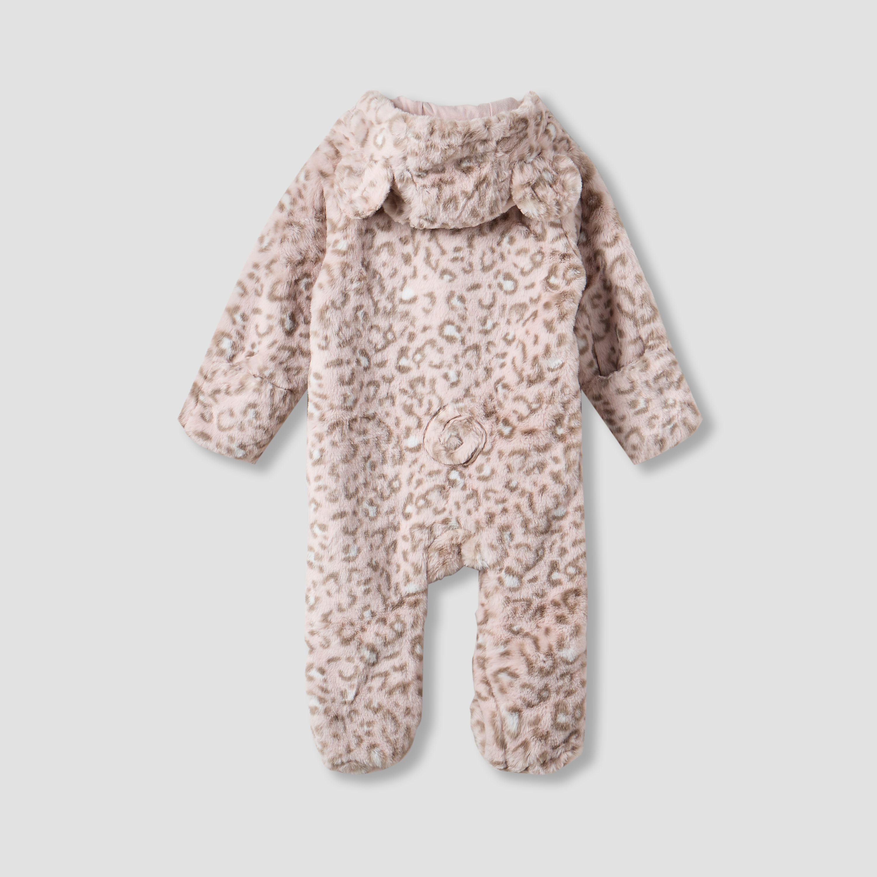 Juniors Hooded Sleepsuit with Print - Polyester - Long Sleeves-baby-girls-clothing-rompers-image-3
