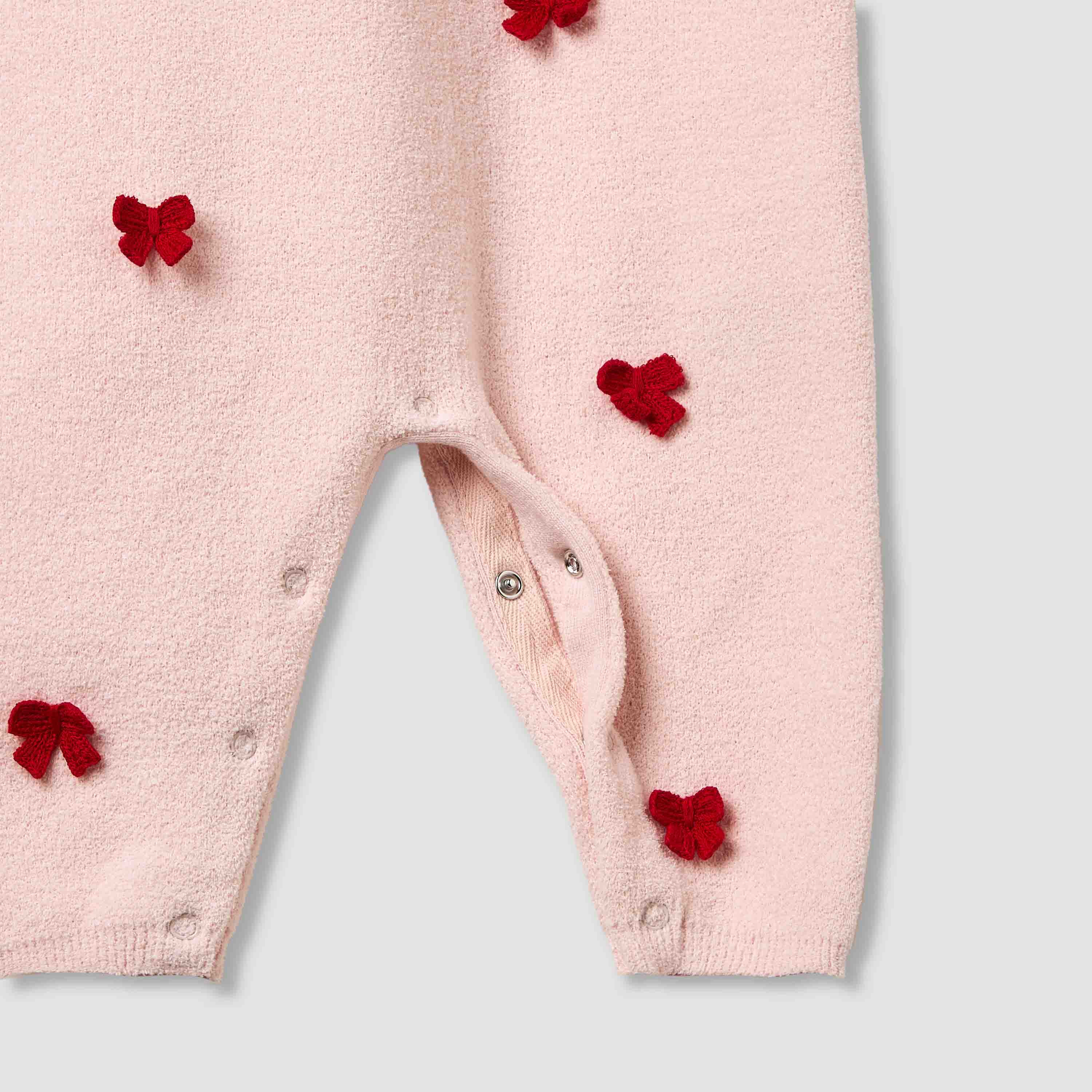 بدلة نوم بياقة وفيونكة من جونيورز-baby-girls-clothing-rompers-image-2