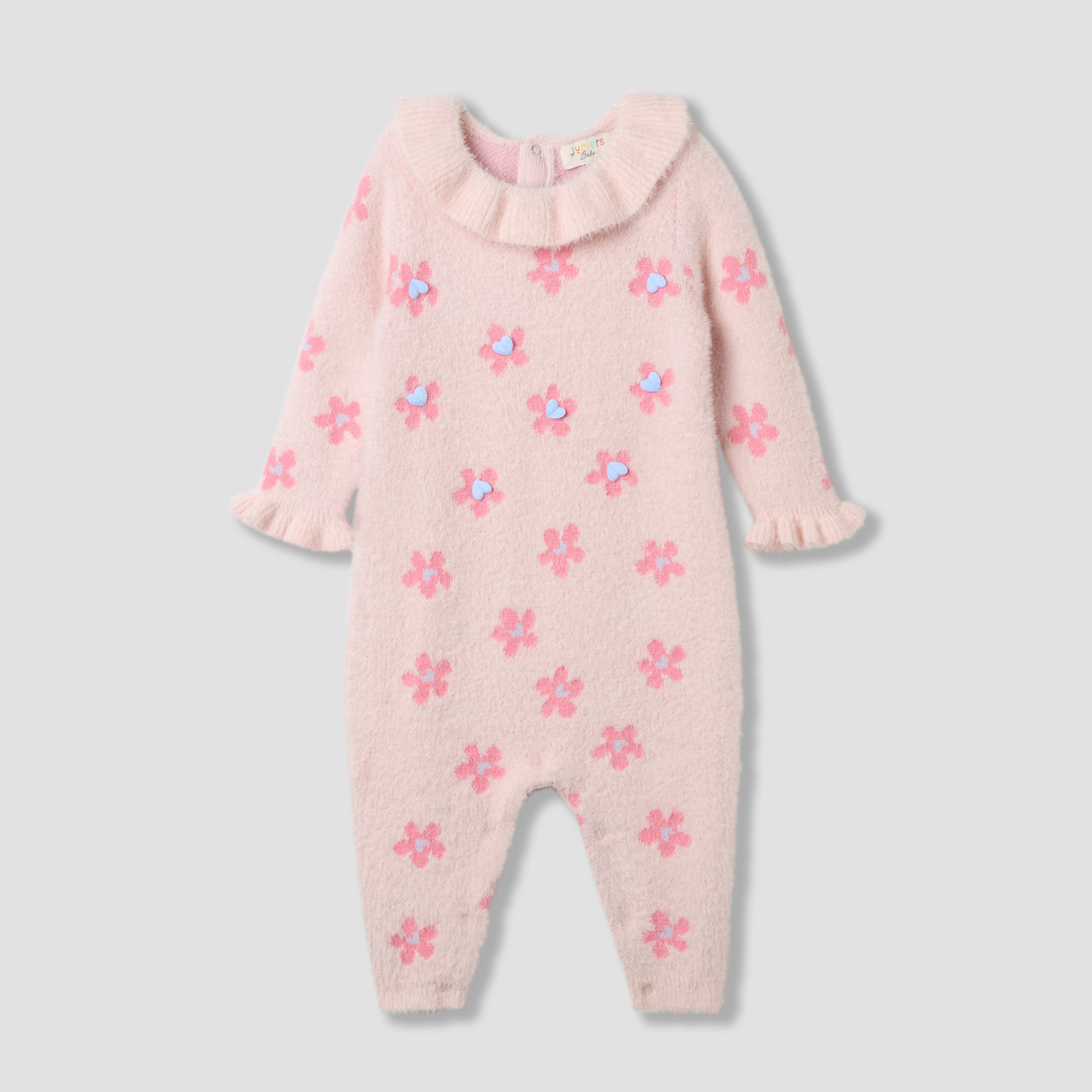 بدلة نوم بياقة وطبعات زهرية من جونيورز-baby-girls-clothing-rompers-image-4