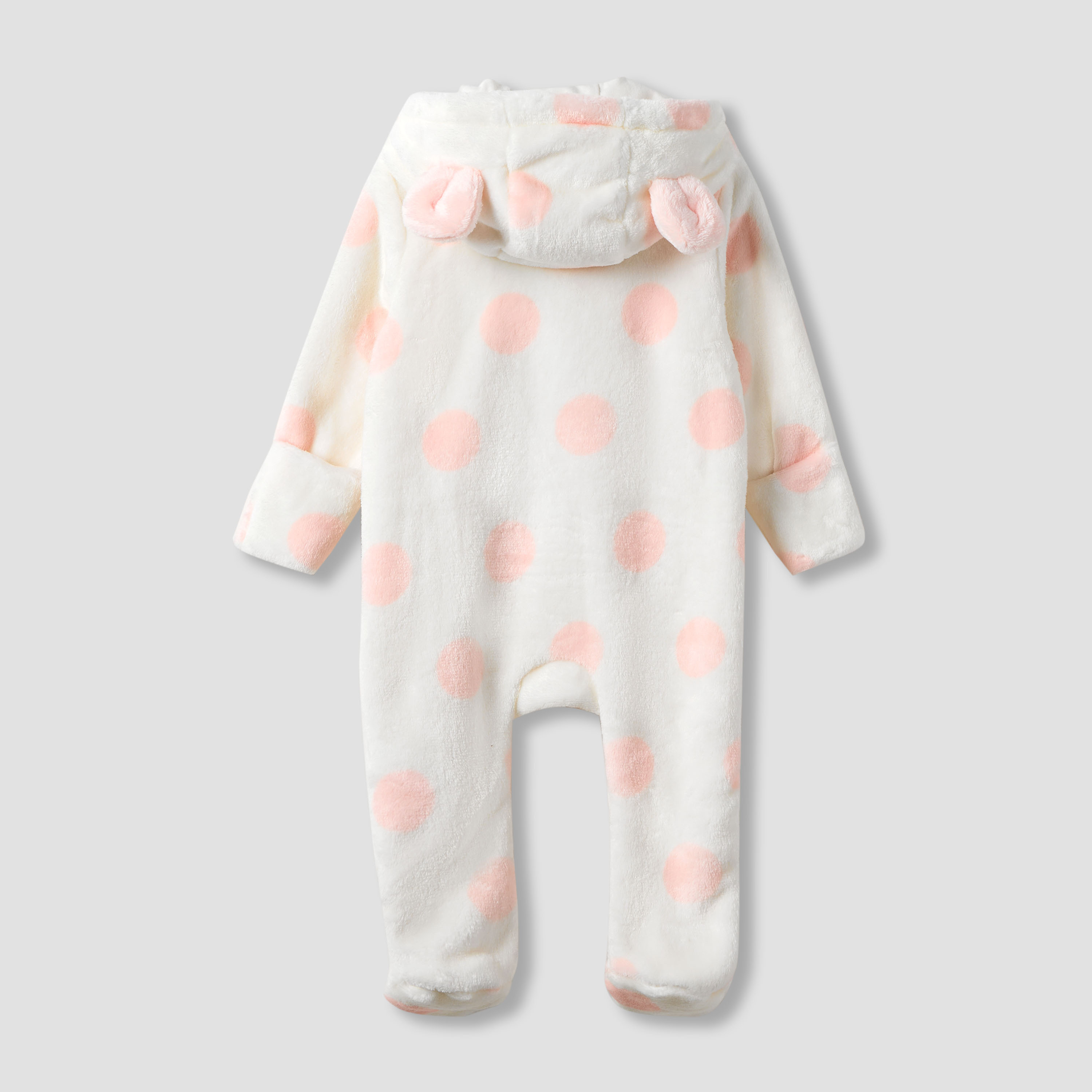 Juniors Hooded Neck Romper with Closed Feet - Long Sleeves-baby-girls-clothing-rompers-image-6