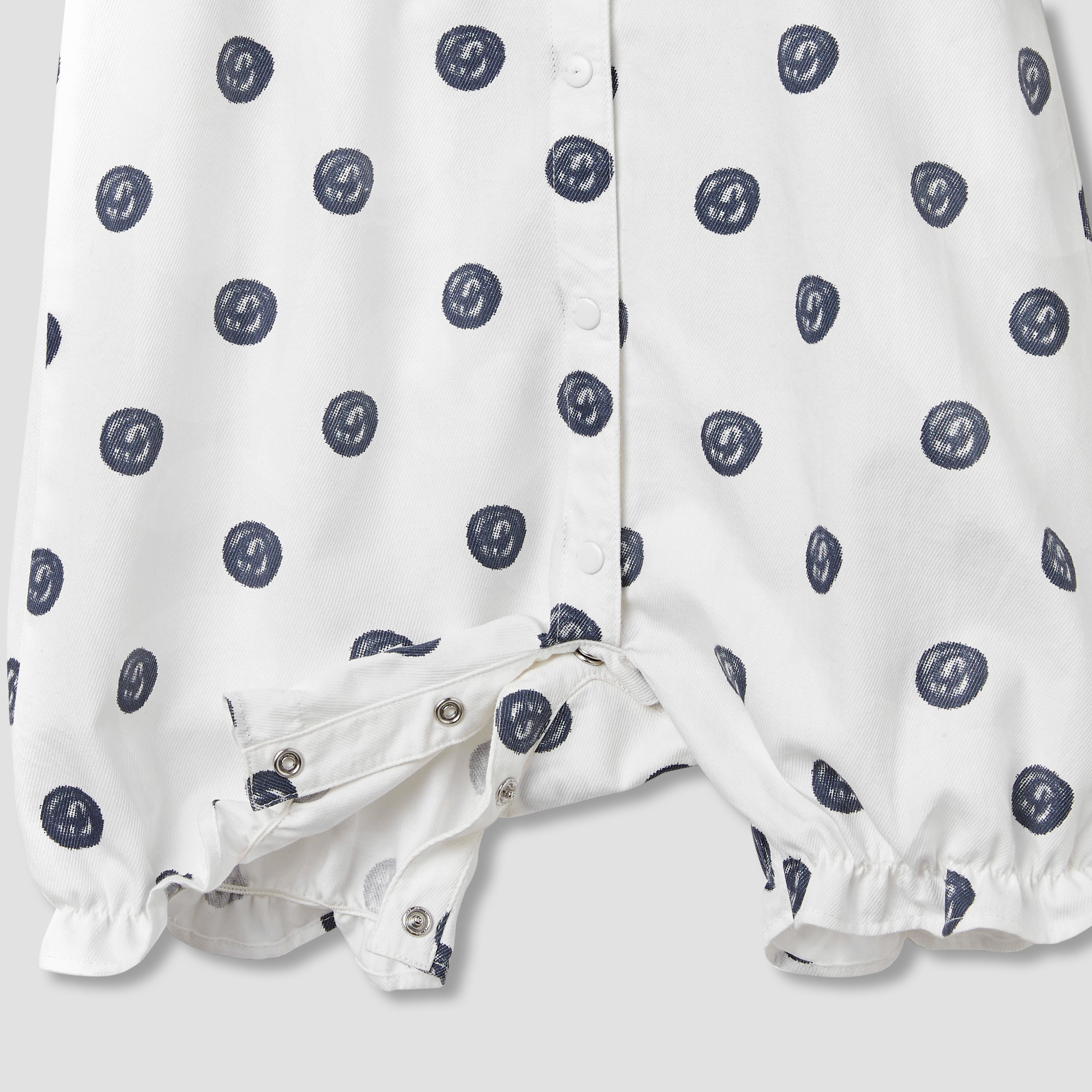 Juniors Printed Romper with Collar and Bow Accent-baby-girls-clothing-rompers-image-5
