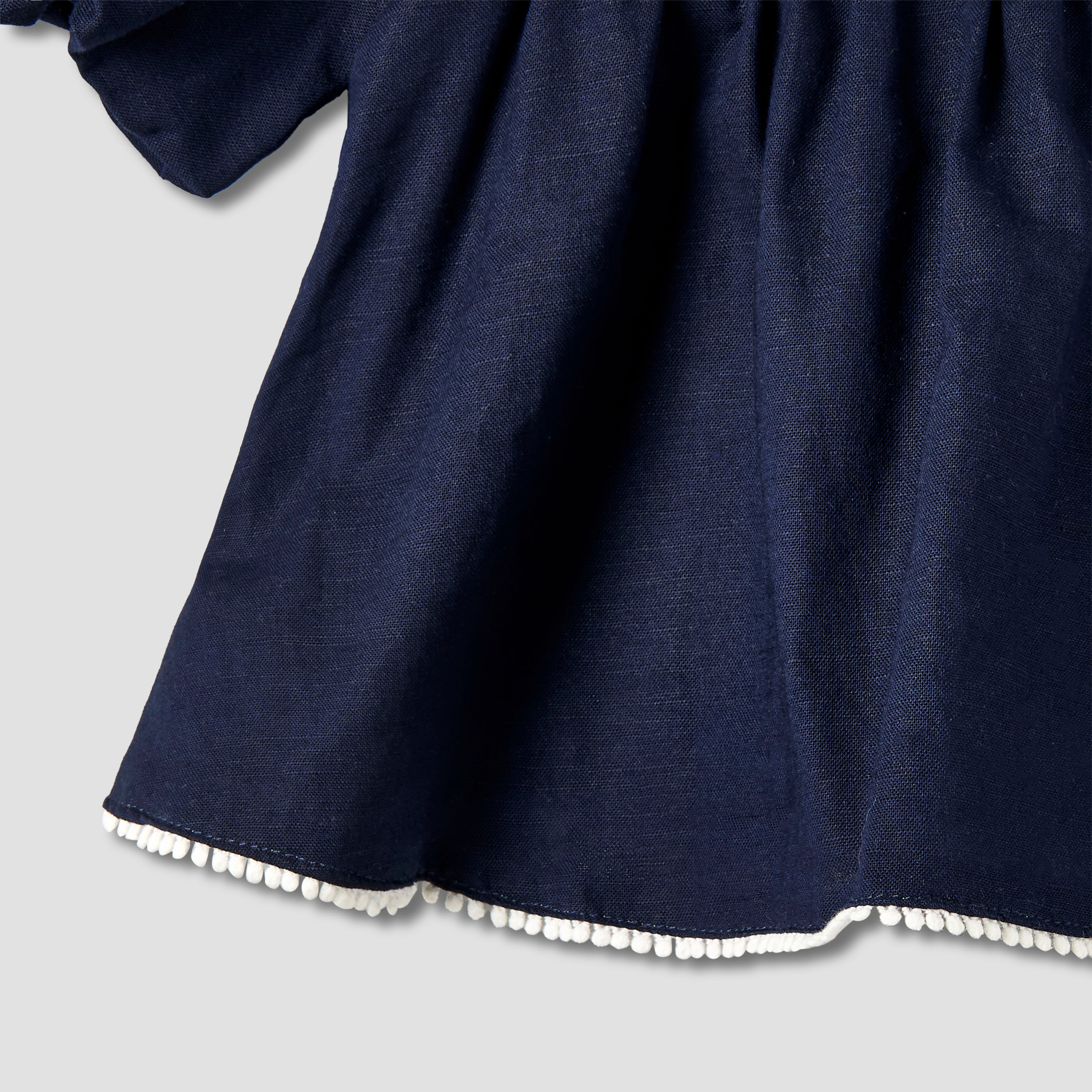 بلوزة بتطريز أزهار وأكمام قصيرة وياقة مربعة من جونيورز-baby-girls-clothing-blousesandshirts-image-4