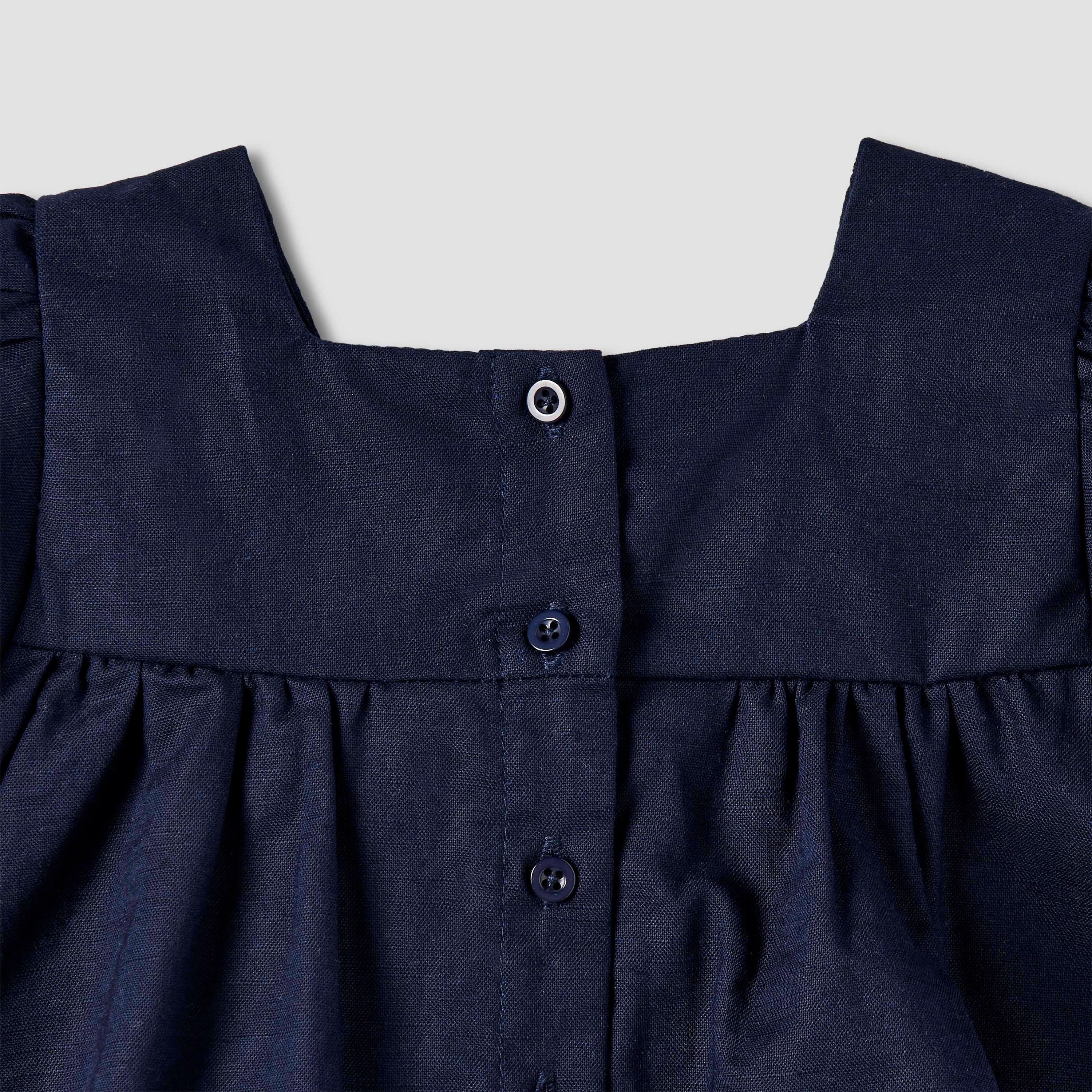 بلوزة بتطريز أزهار وأكمام قصيرة وياقة مربعة من جونيورز-baby-girls-clothing-blousesandshirts-image-5
