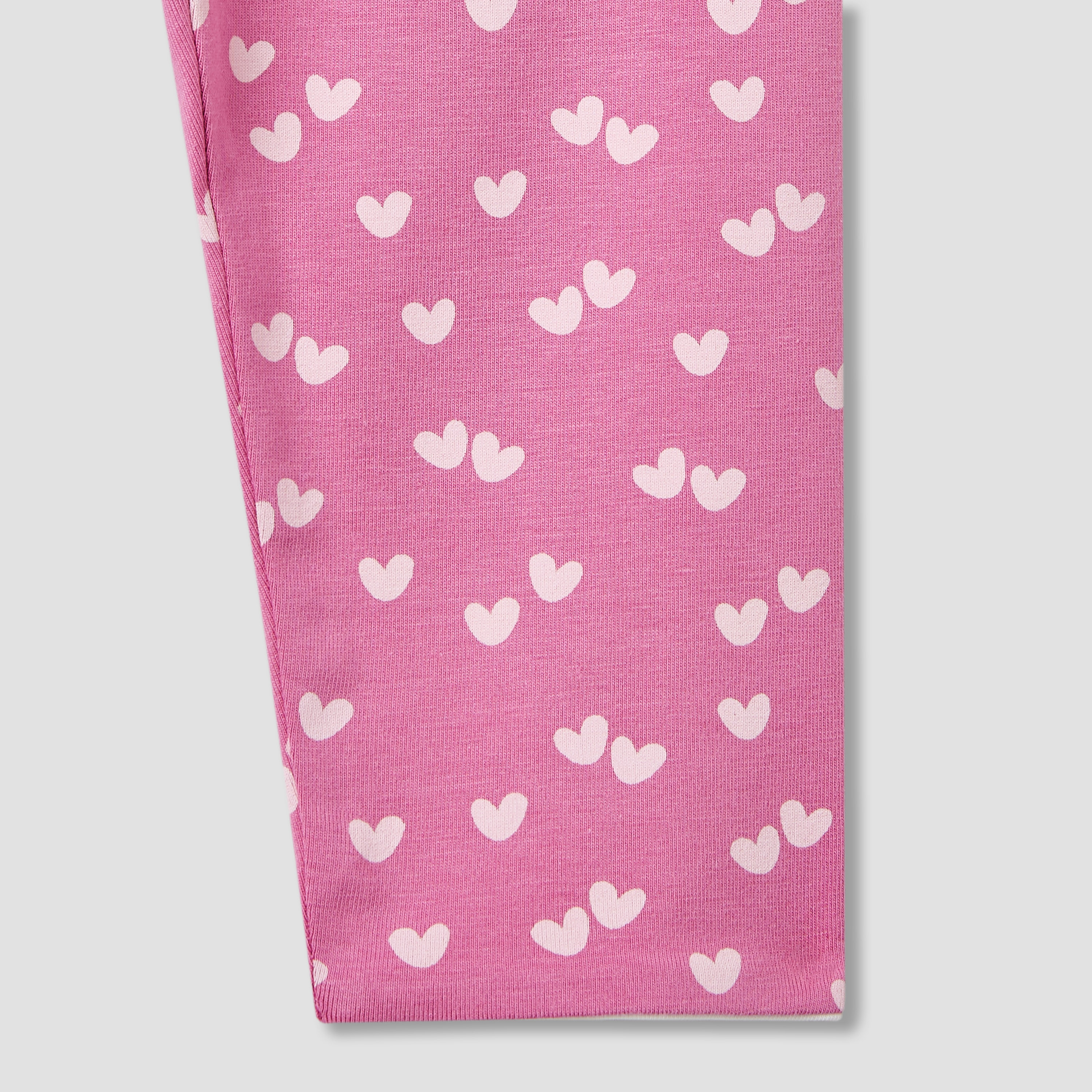 Juniors Heart Print Leggings with Elasticated Waistband-baby-girls-clothing-bottoms-leggings-image-5