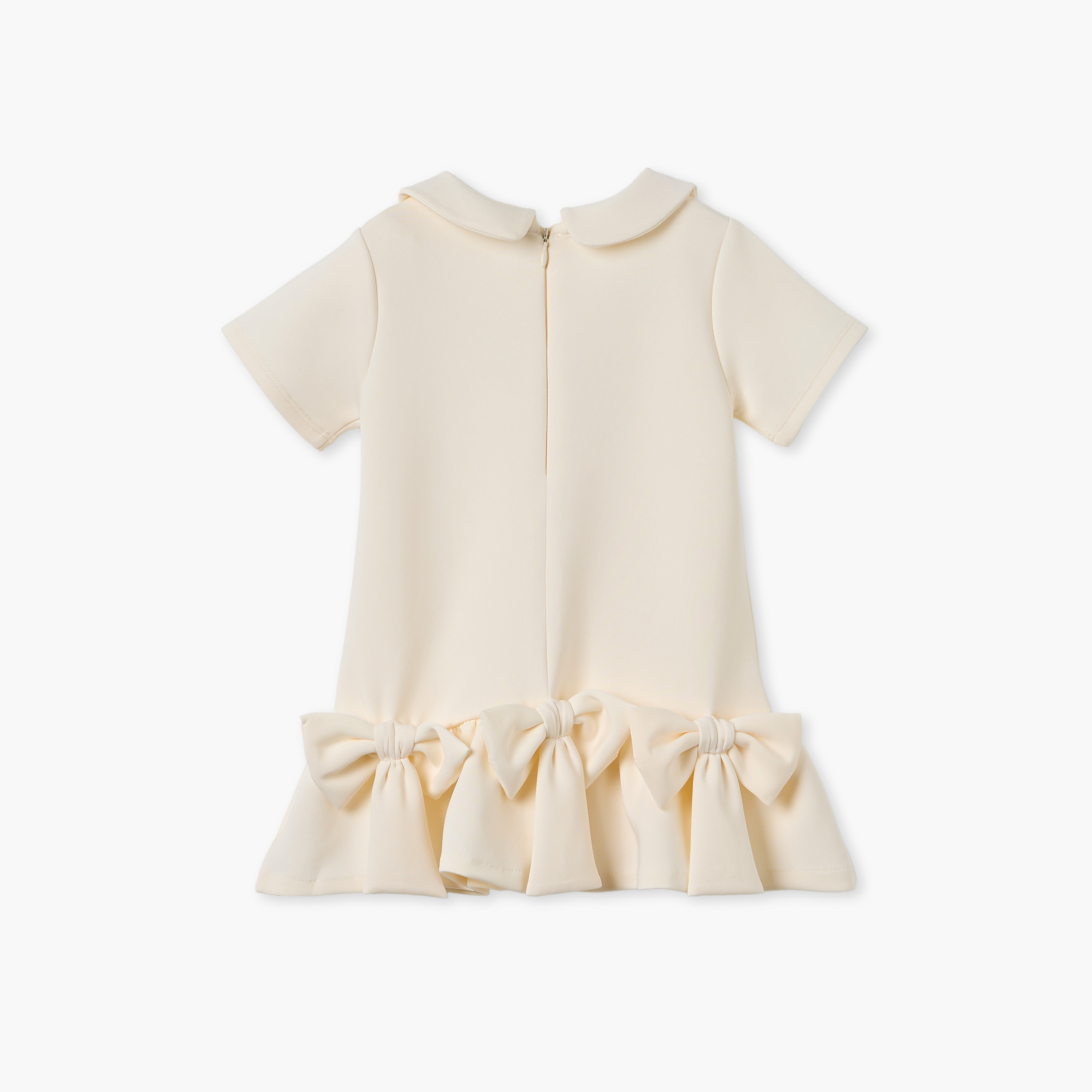 Juniors Embellished Peter Pan Collar Dress with Short Sleeves-baby-girls-clothing-dressesandjumpsuits-image-3