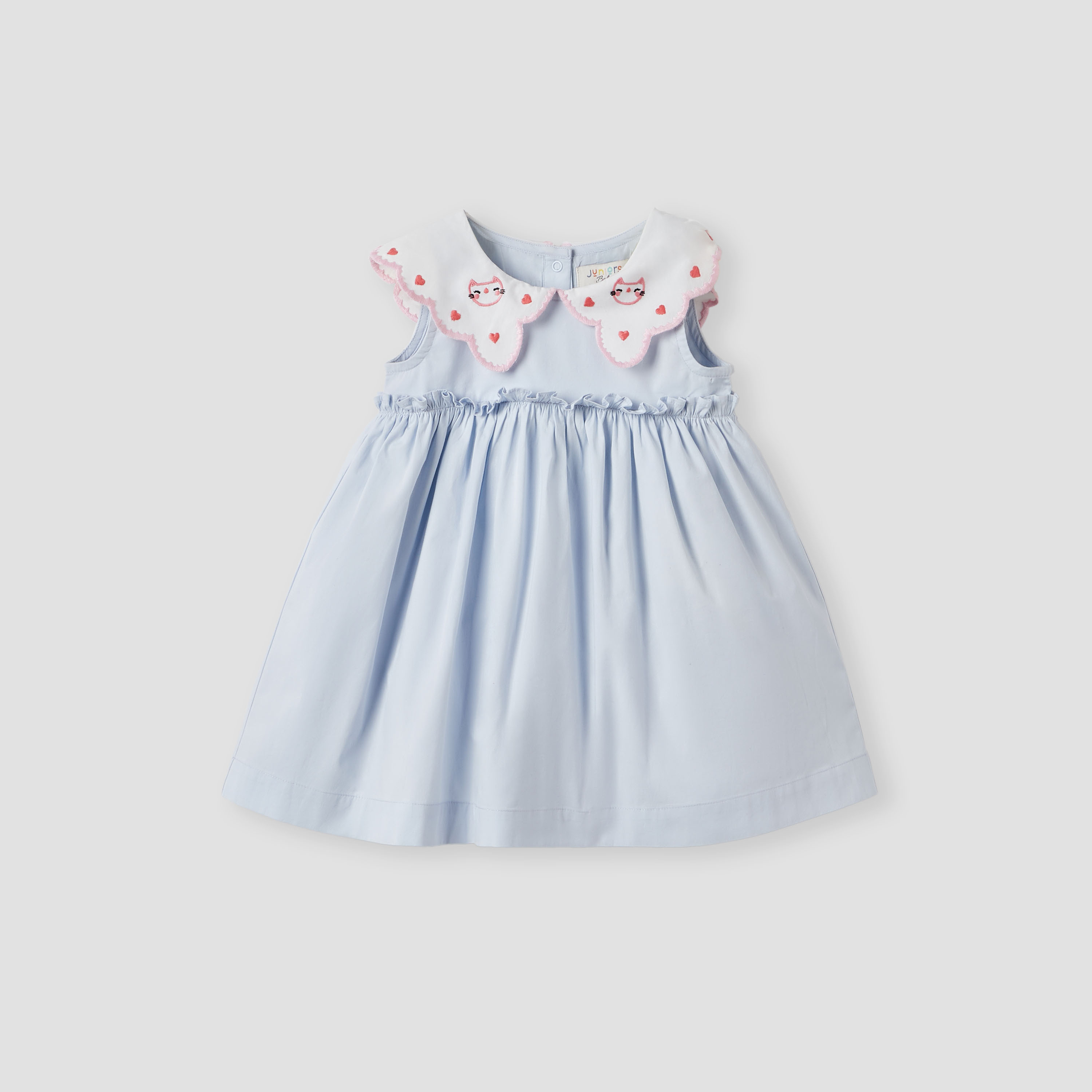 فستان إيه لاين مطرز مع شريطة رأس من جونيورز-baby-girls-clothing-dressesandjumpsuits-image-2