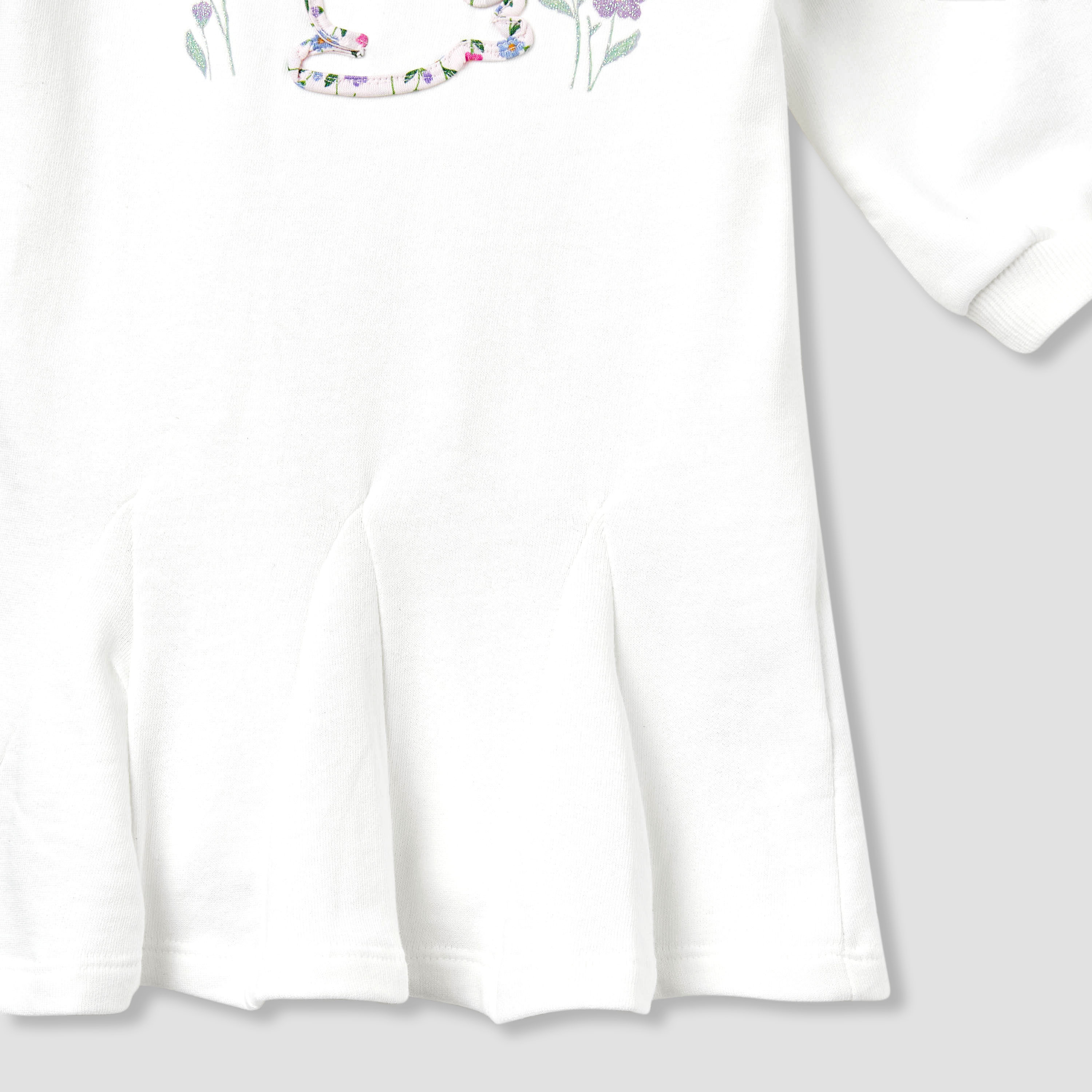 فستان بكسرات مزين بتطريز أرنب مع شريطة رأس من جونيورز-baby-girls-clothing-dressesandjumpsuits-image-4