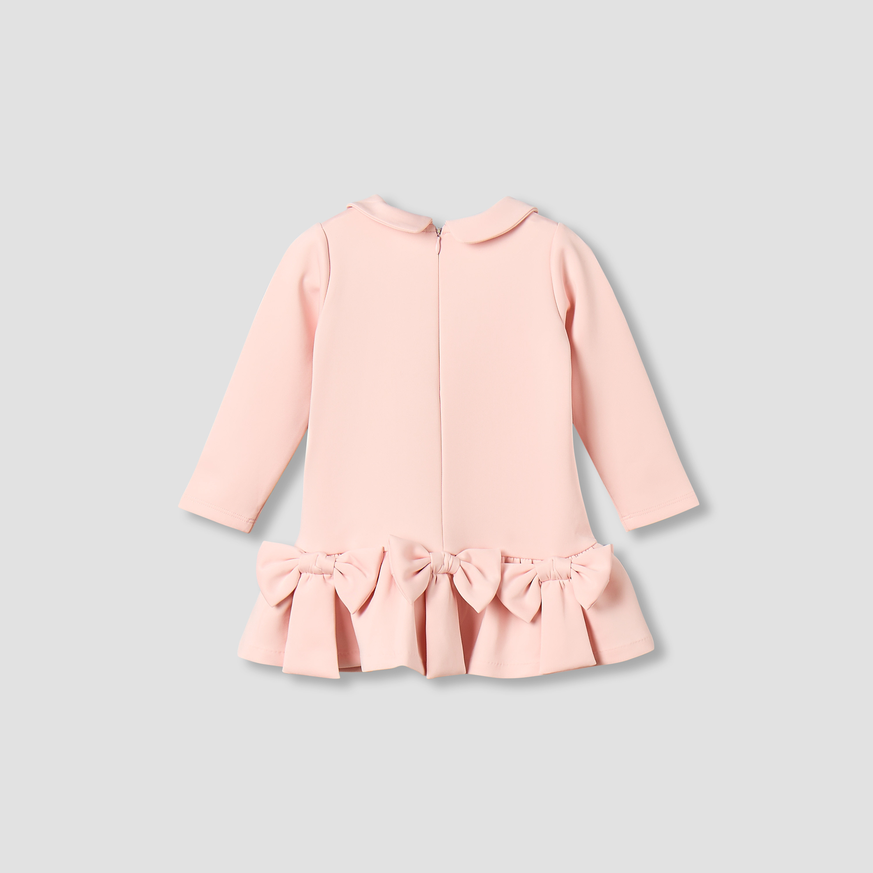 فستان بياقة بيتر بان وأكمام طويلة وسحاب إغلاق من جونيورز-baby-girls-clothing-dressesandjumpsuits-image-4