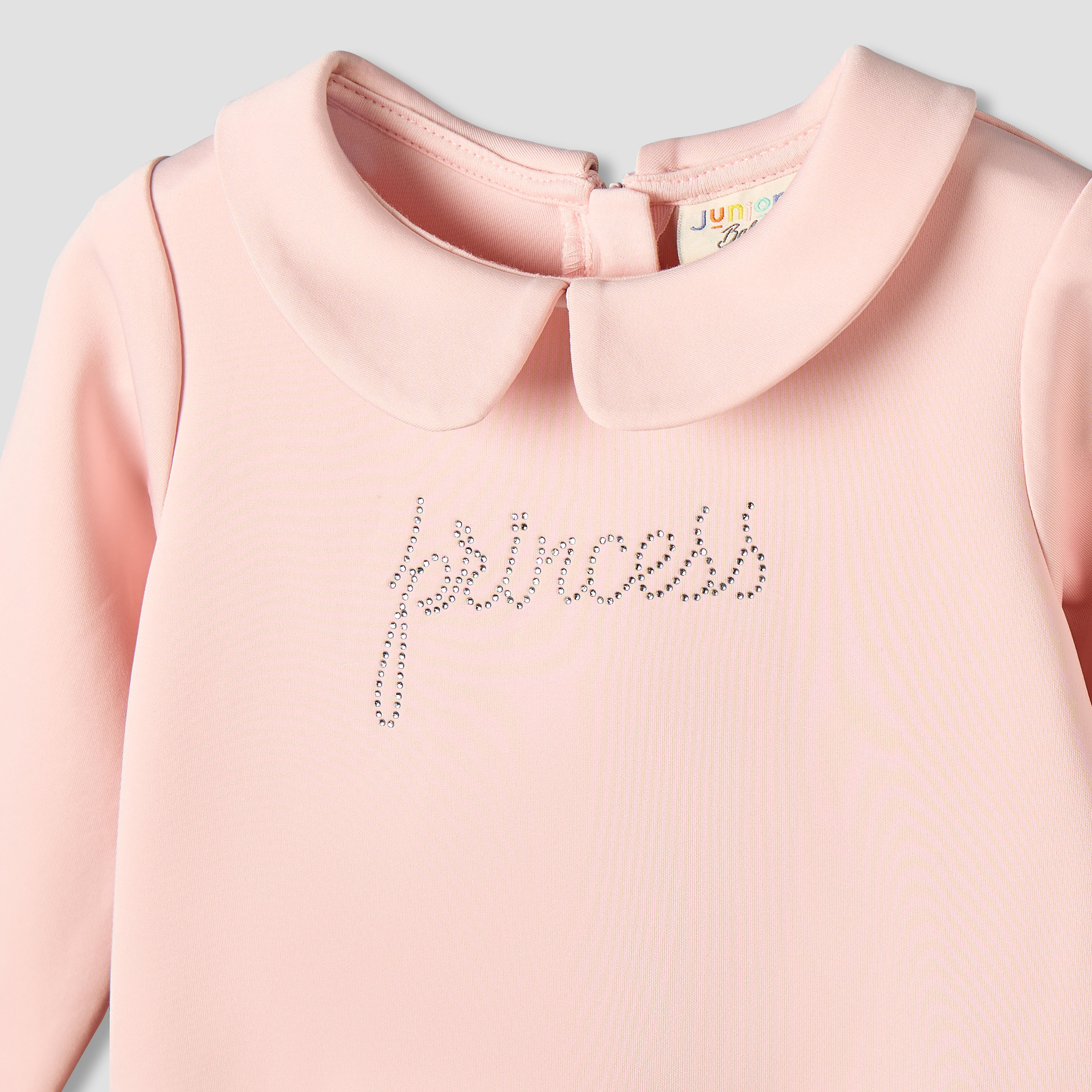 فستان بياقة بيتر بان وأكمام طويلة وسحاب إغلاق من جونيورز-baby-girls-clothing-dressesandjumpsuits-image-3