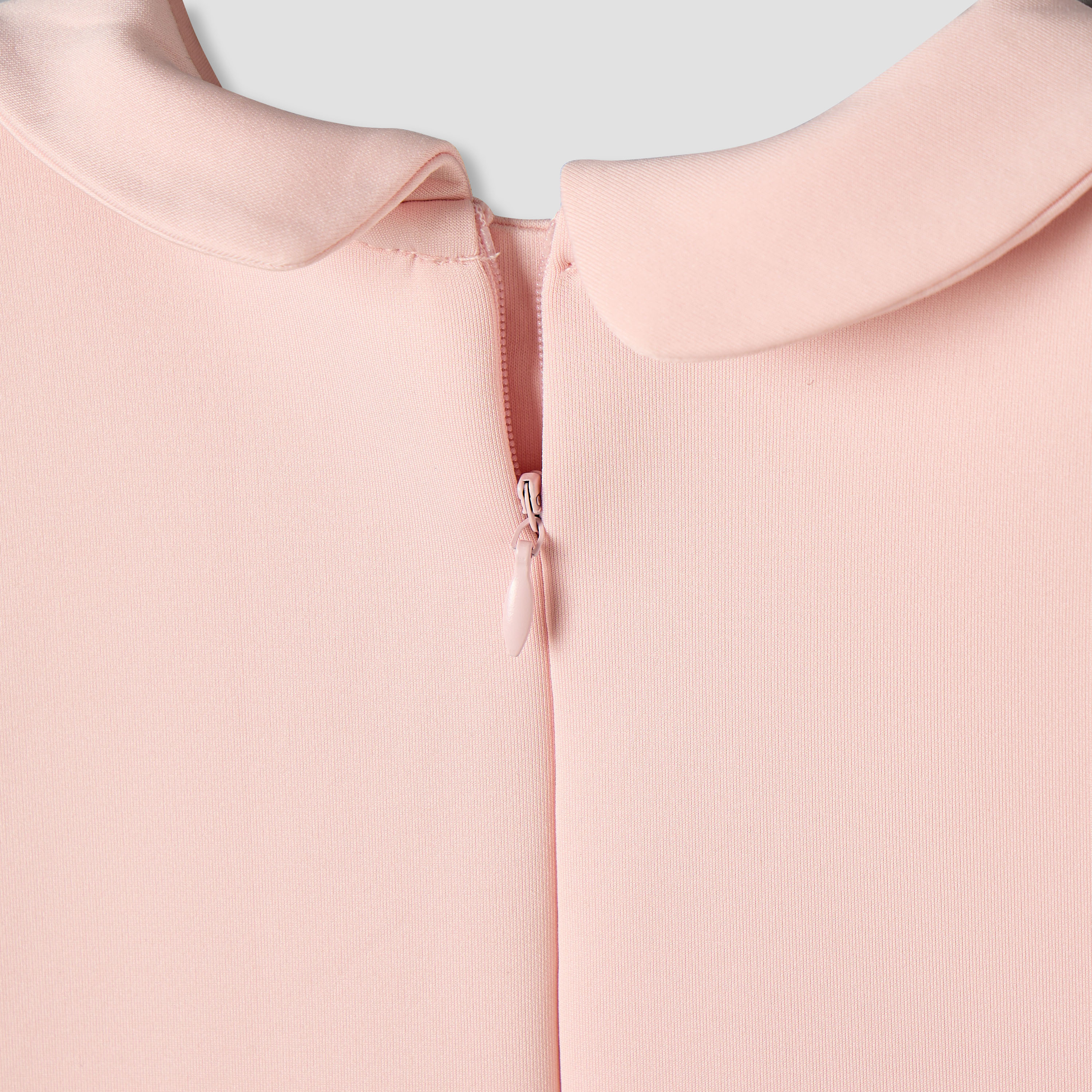 فستان بياقة بيتر بان وأكمام طويلة وسحاب إغلاق من جونيورز-baby-girls-clothing-dressesandjumpsuits-image-1