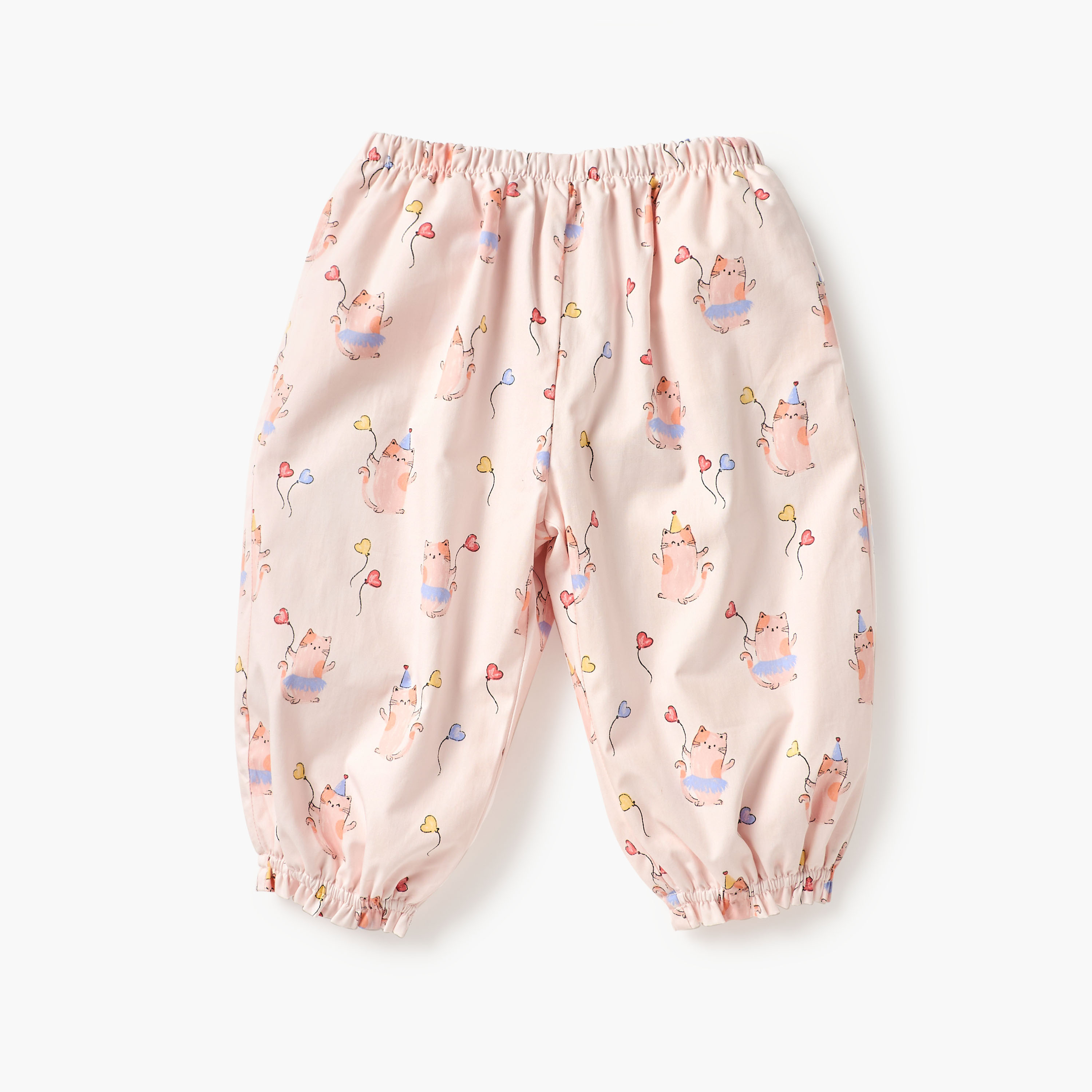 Juniors Cat Print Top and Pants Set-baby-girls-clothing-setsandcoords-image-3