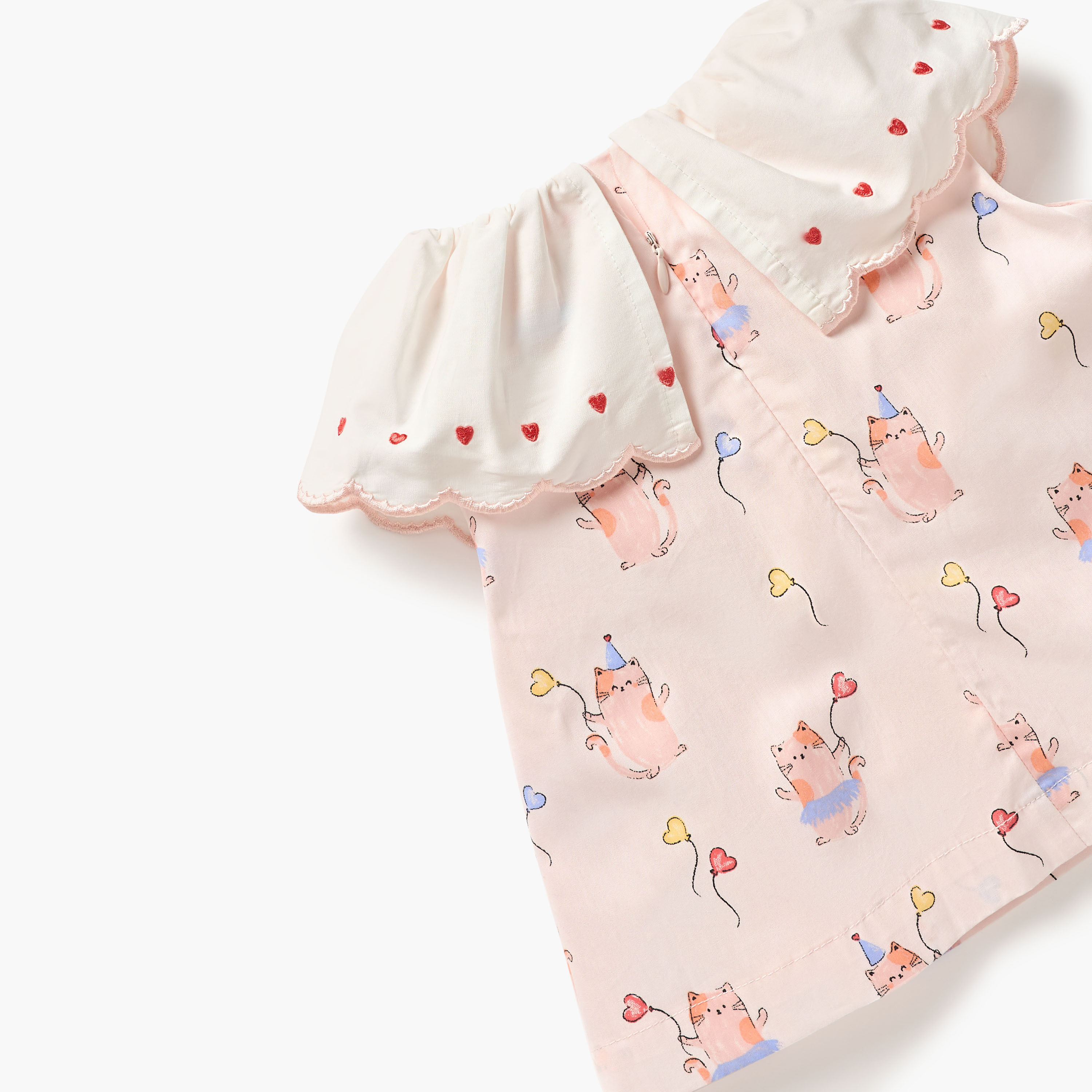 Juniors Cat Print Top and Pants Set-baby-girls-clothing-setsandcoords-image-6