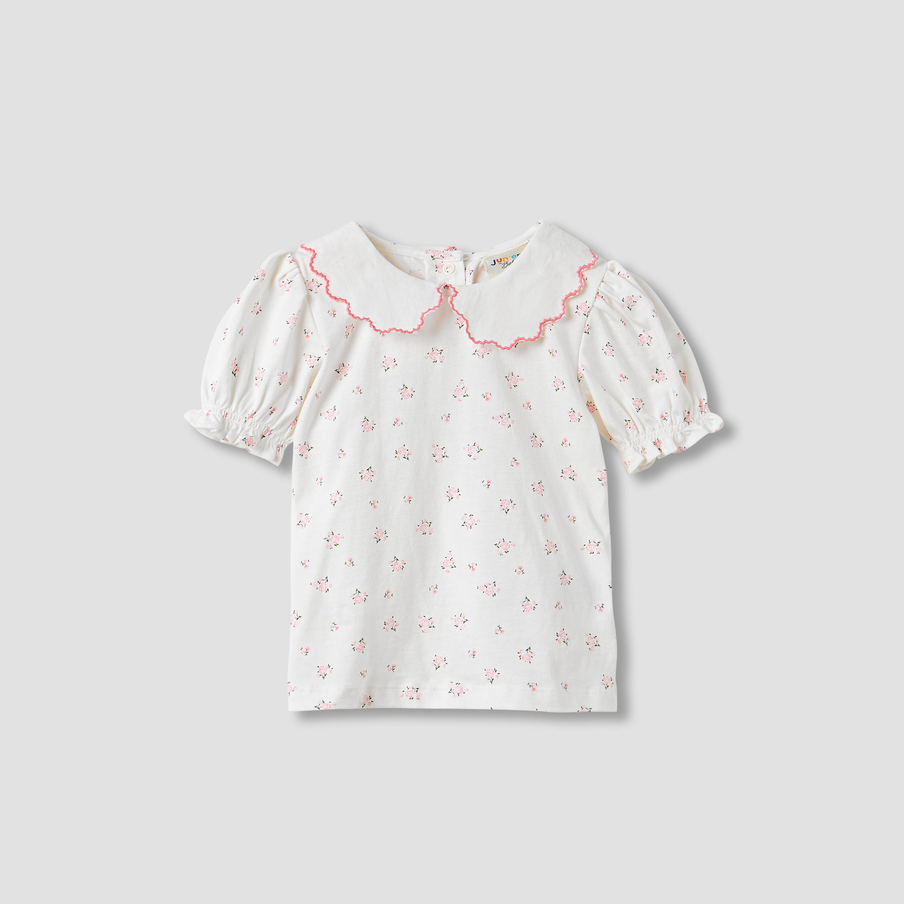 Juniors Cat Embroidered Pinafore and Collared Top Set-baby-girls-clothing-setsandcoords-image-2