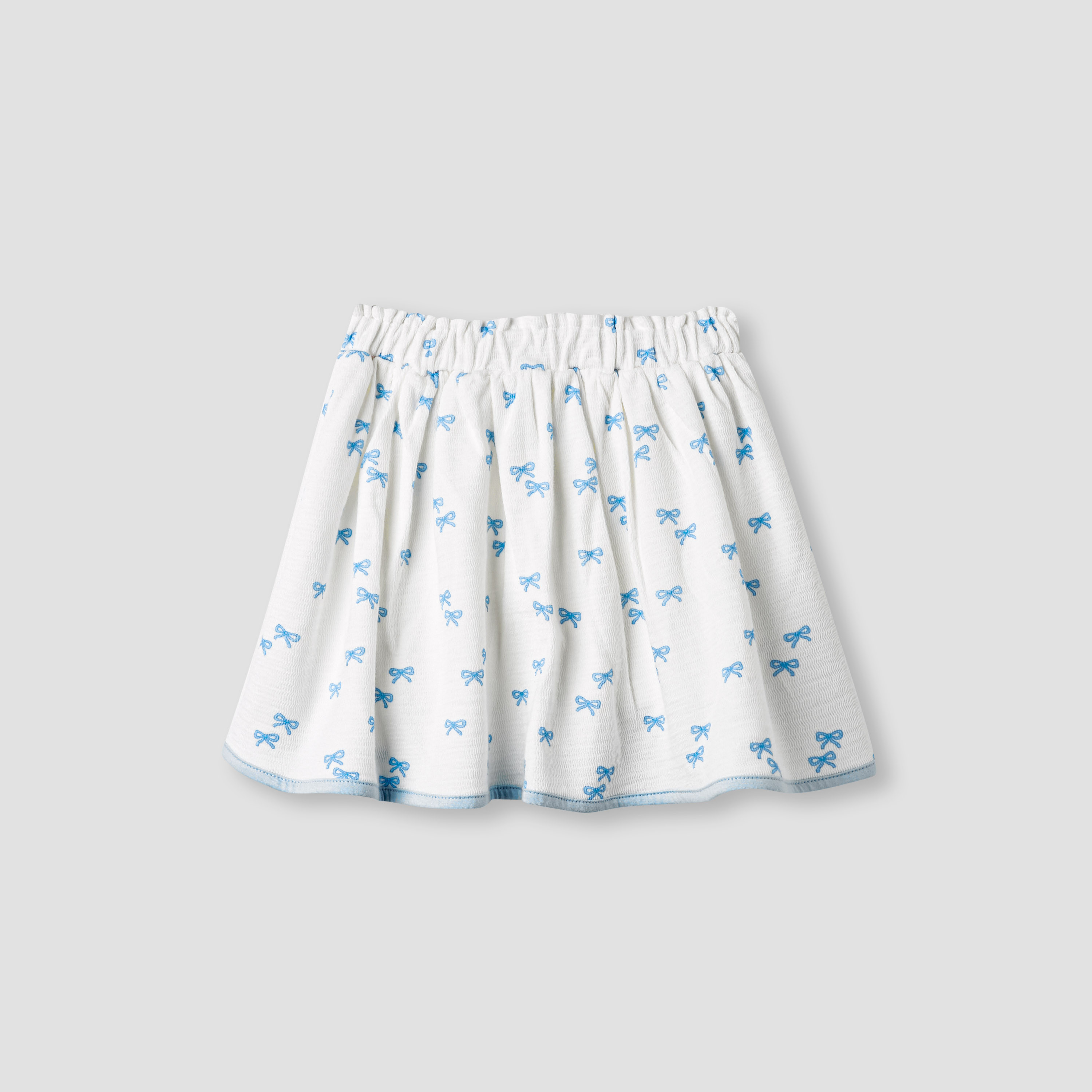 Juniors Bow Print Shirt with Skirt and Headband-baby-girls-clothing-setsandcoords-image-3