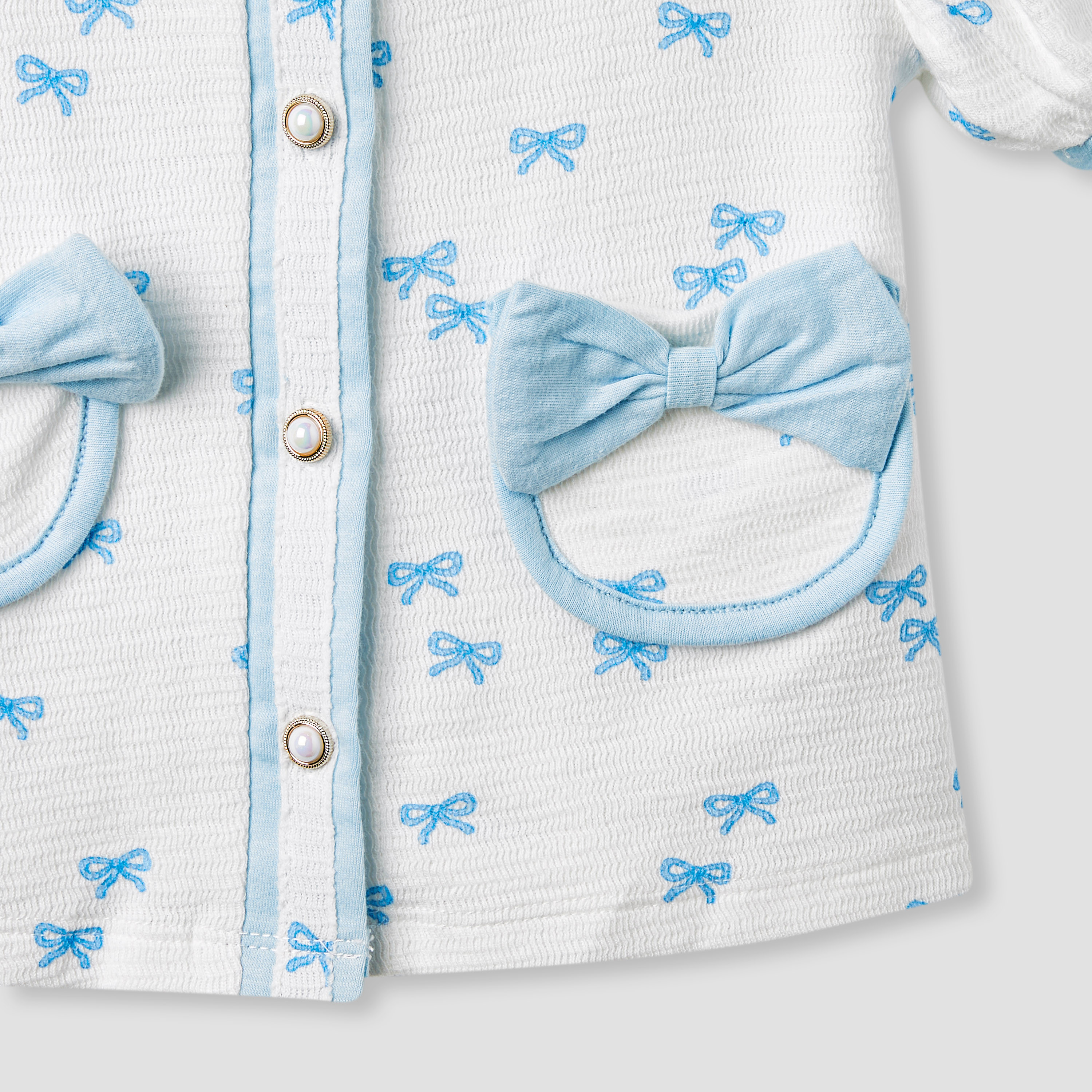 Juniors Bow Print Shirt with Skirt and Headband-baby-girls-clothing-setsandcoords-image-6