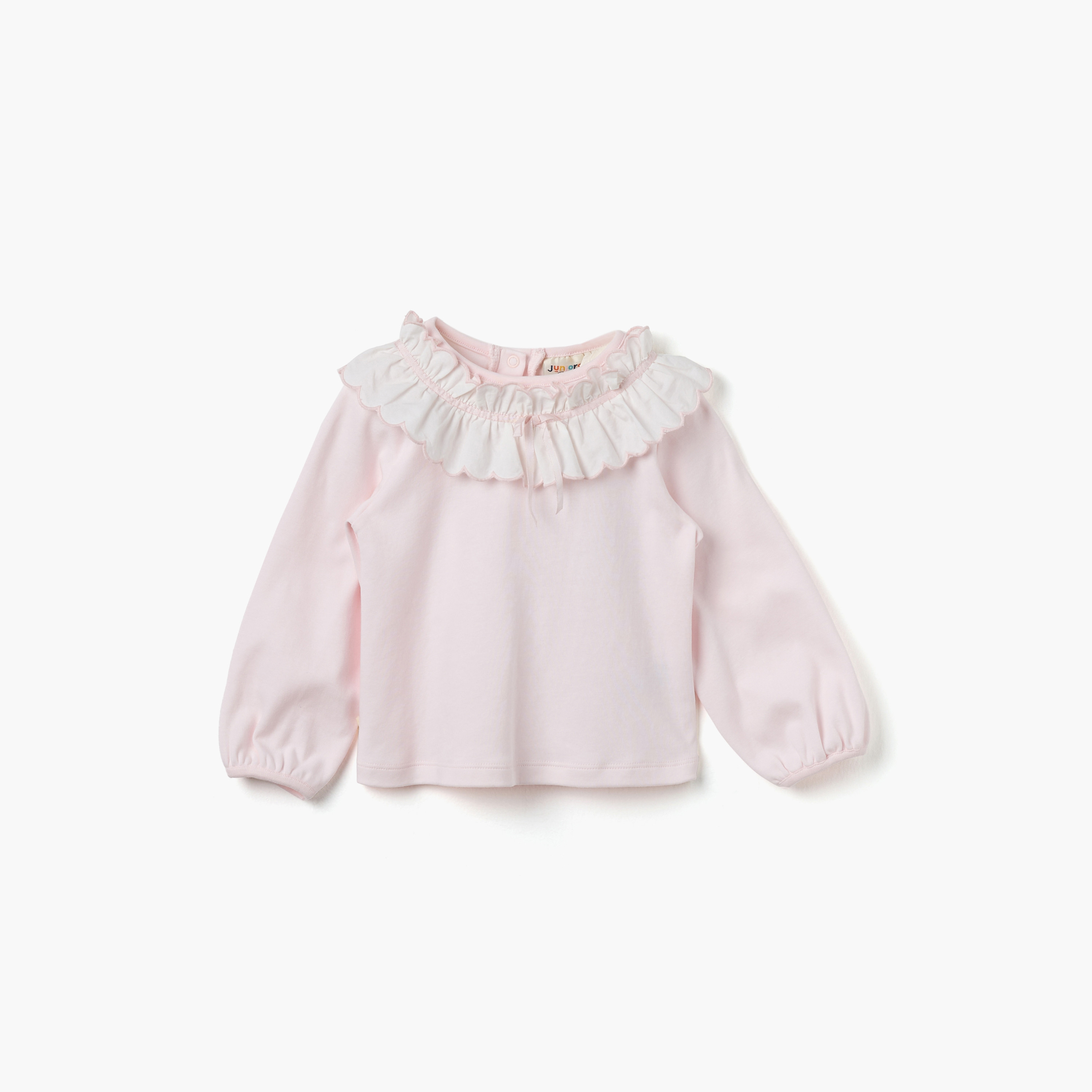 Juniors Ruffled Top and Jeans Set-baby-girls-clothing-setsandcoords-image-2