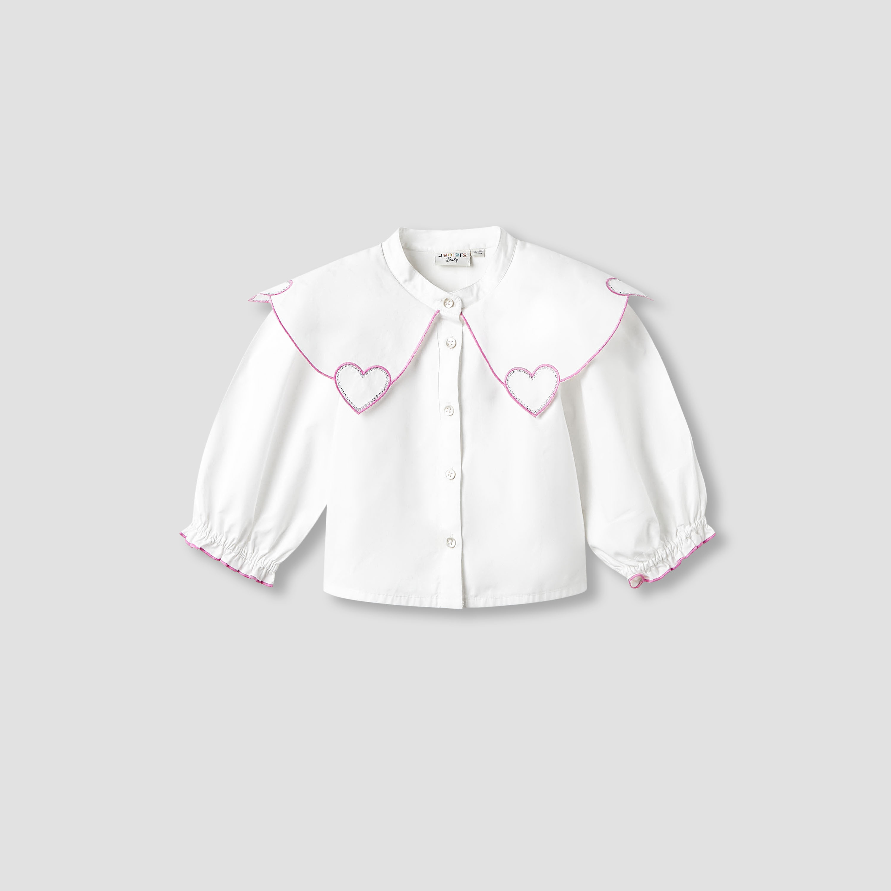 Juniors Embellished Collar Shirt and Pants Set-baby-girls-clothing-setsandcoords-image-2