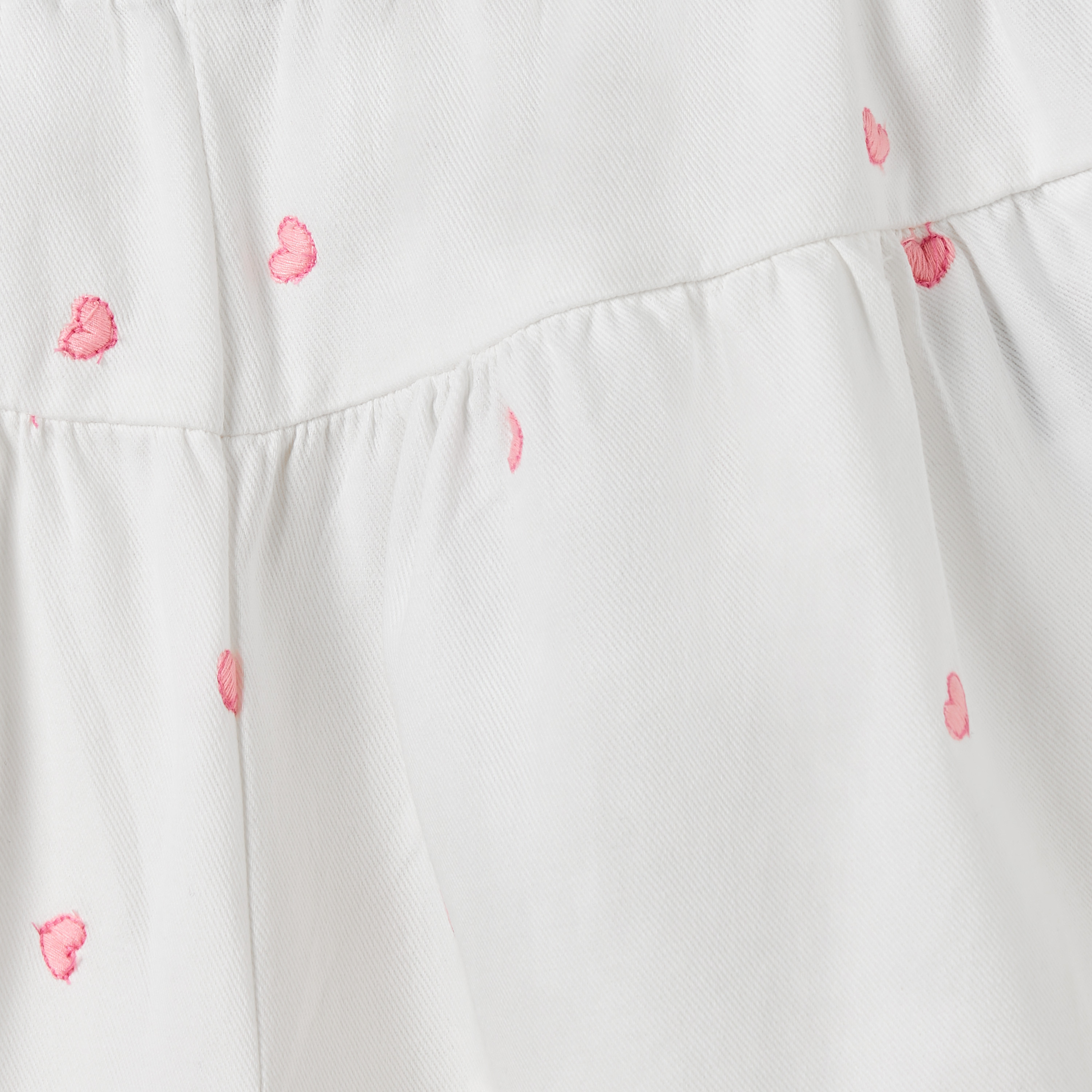 Juniors Heart Embroidered Pants with Elasticated Waistband-baby-girls-clothing-bottoms-trousers-image-5