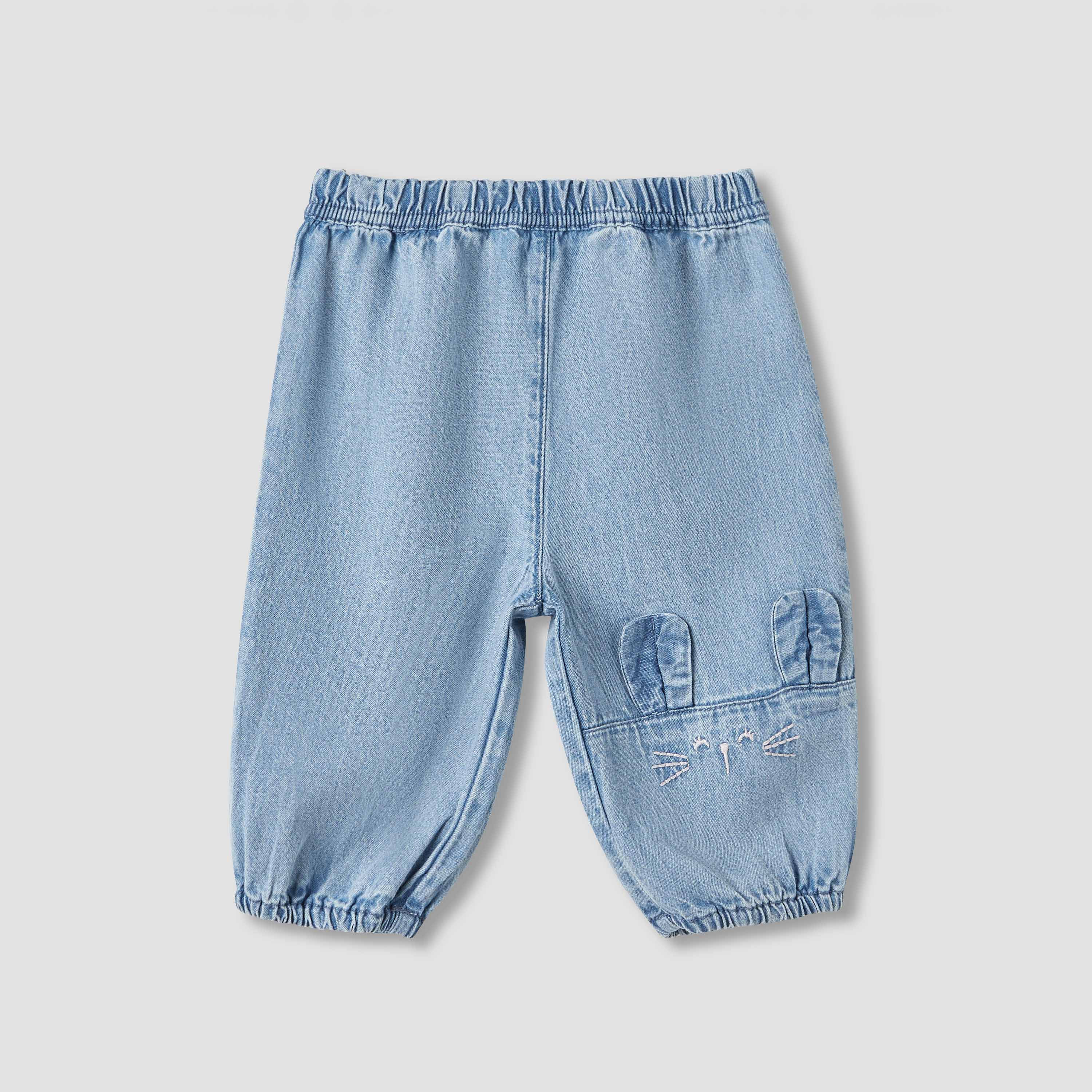 Juniors Girls' Elasticated Joggers - Relaxed-baby-girls-clothing-bottoms-jeans-image-1
