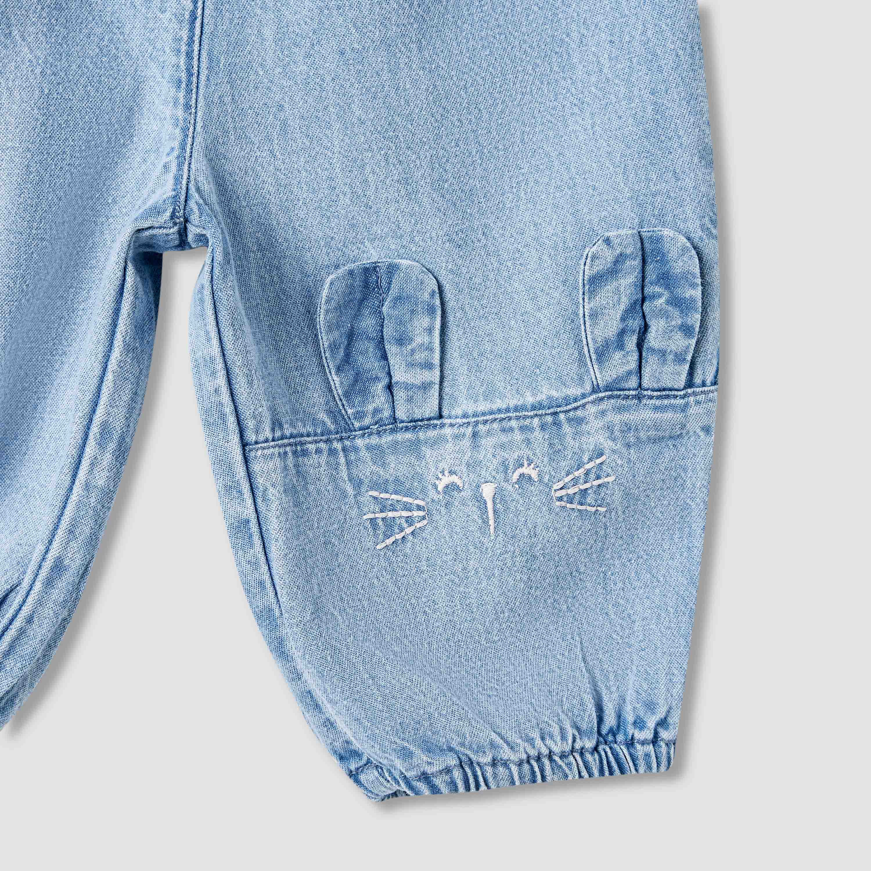 Juniors Girls' Elasticated Joggers - Relaxed-baby-girls-clothing-bottoms-jeans-image-4