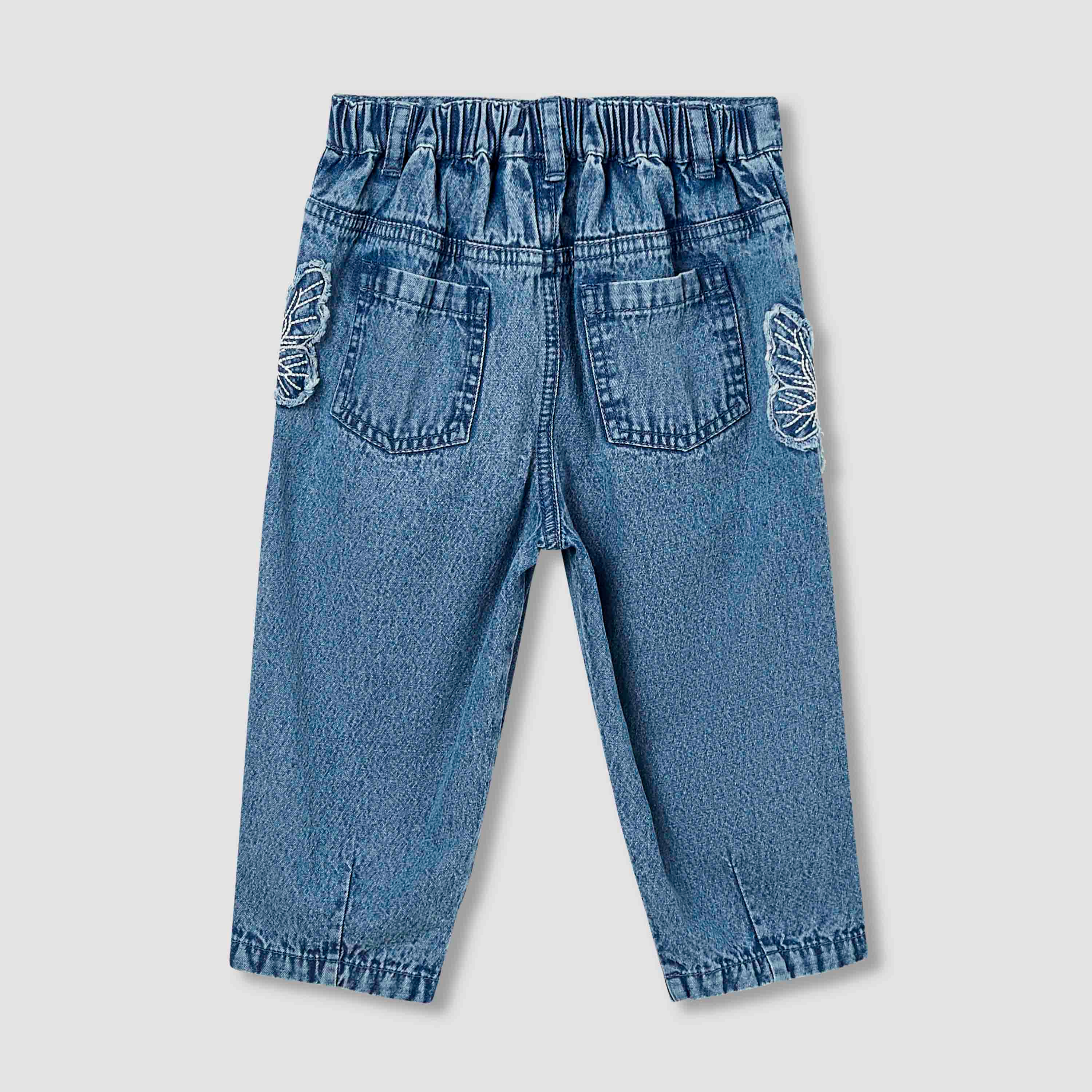 Juniors Butterfly Applique Straight Fit Jeans-baby-girls-clothing-bottoms-jeans-image-2