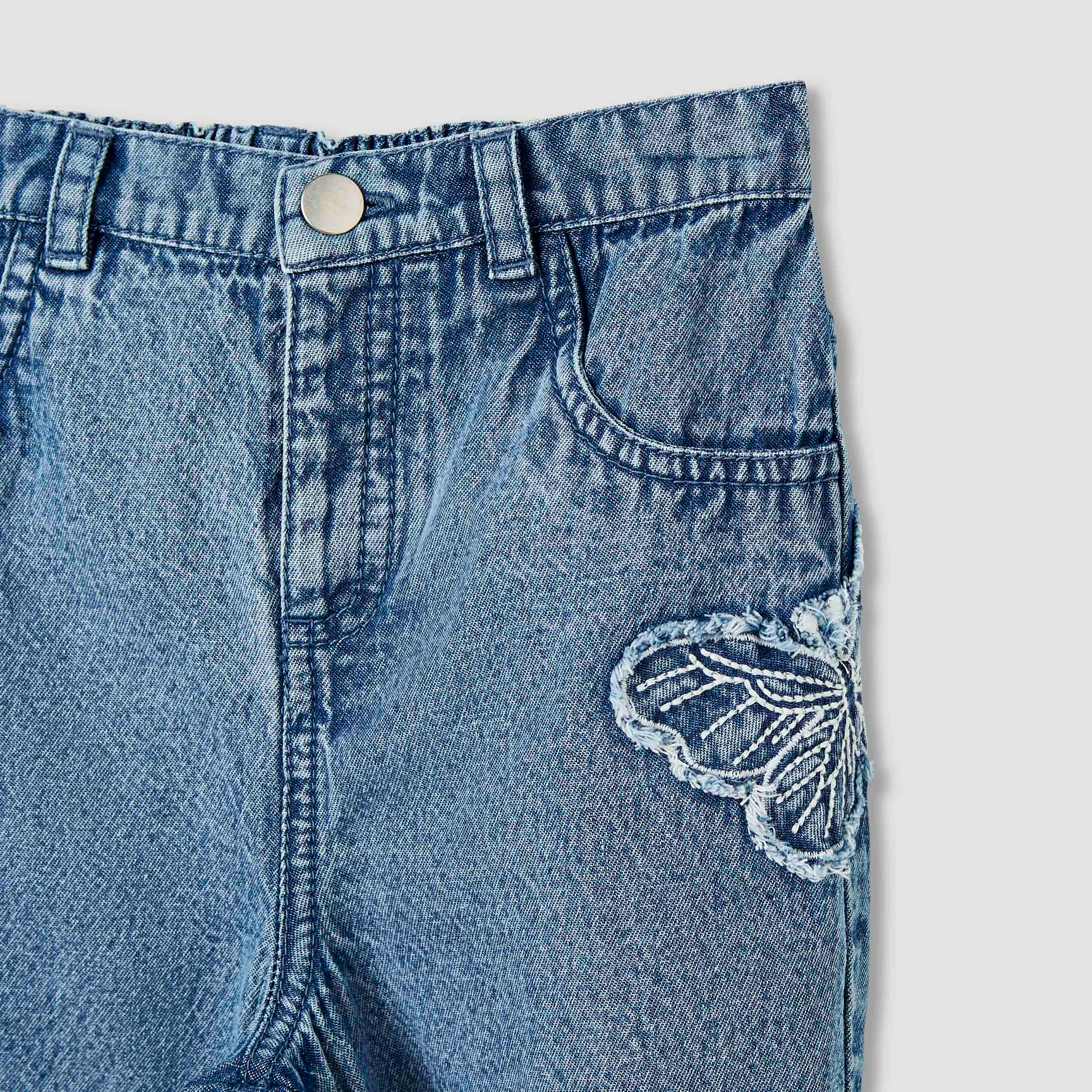 Juniors Butterfly Applique Straight Fit Jeans-baby-girls-clothing-bottoms-jeans-image-3