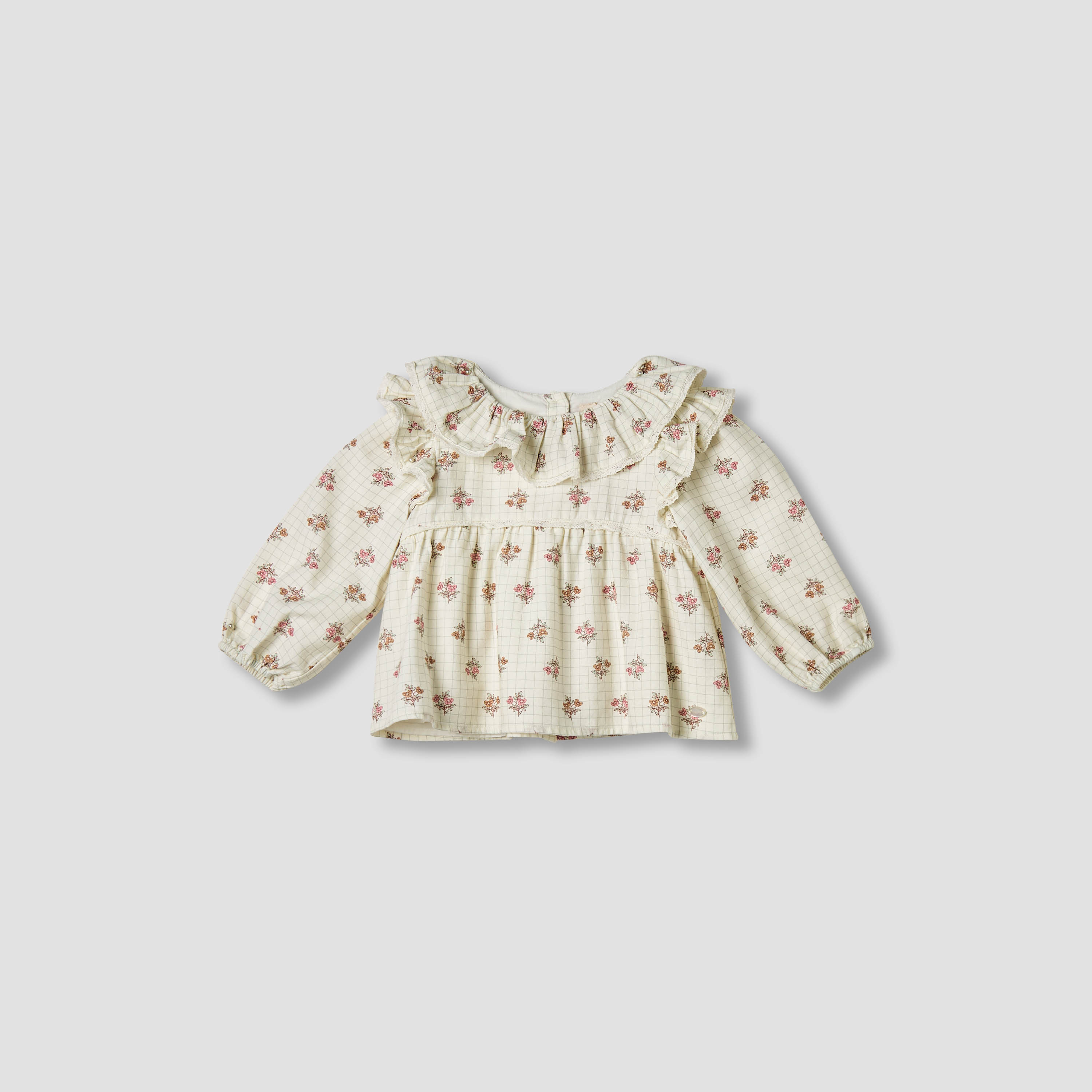 Giggles Floral Print Top with Collar-baby-girls-clothing-blousesandshirts-image-1