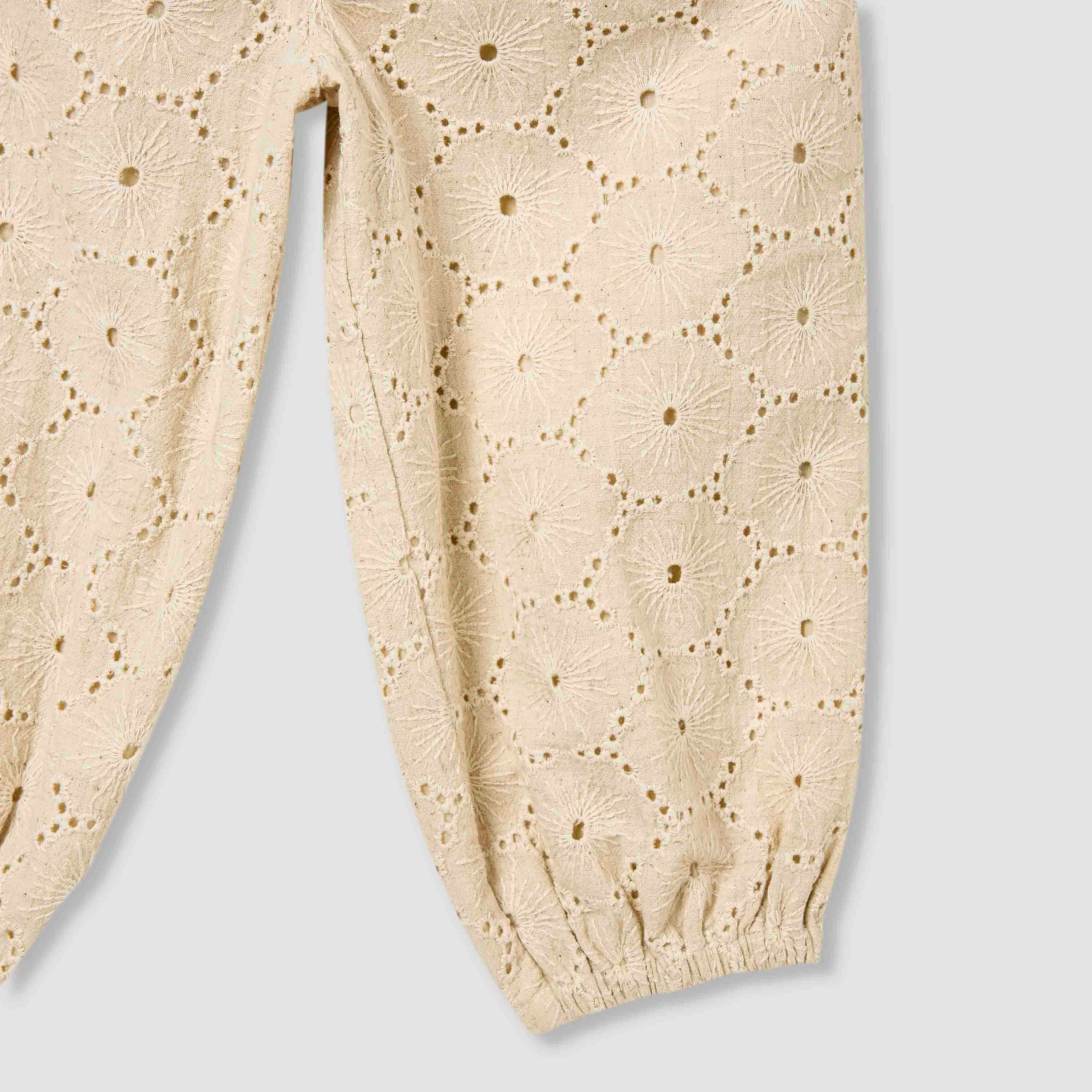 Giggles Schiffli Embroidered Pants with Elasticated Waistband-baby-girls-clothing-bottoms-trousers-image-4