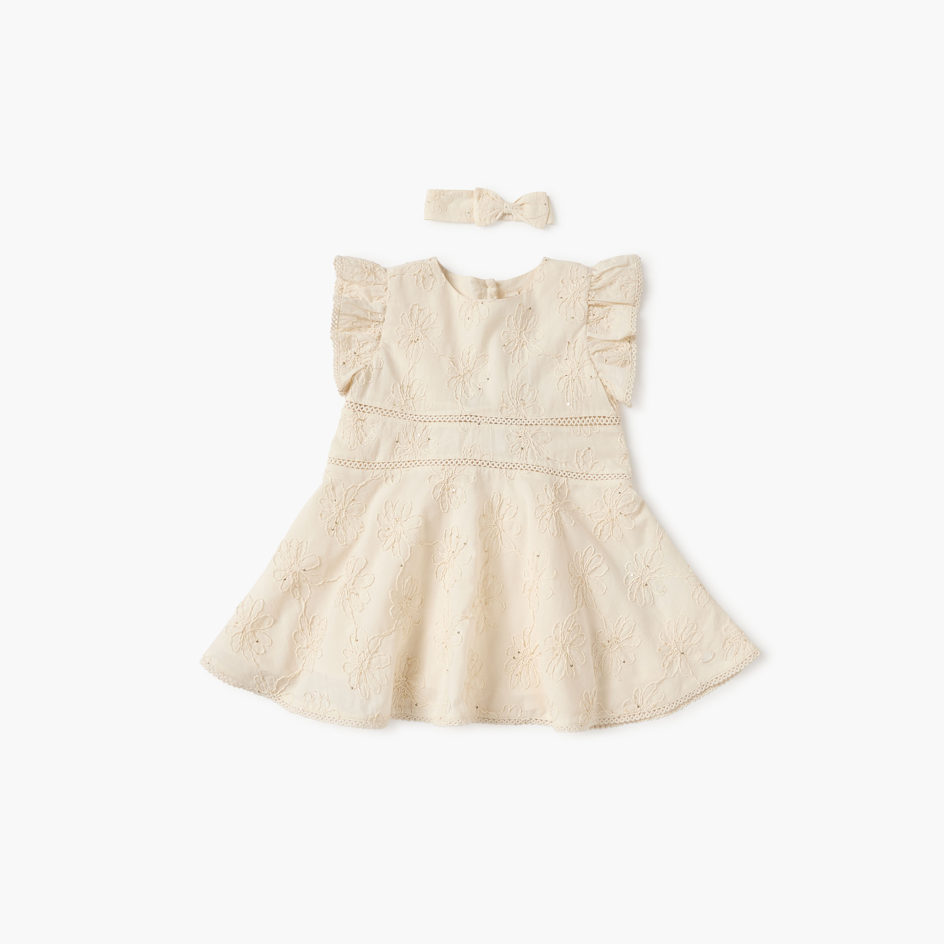 فستان مطرّز وشريطة رأس من جيجلز-baby-girls-clothing-dressesandjumpsuits-image-1