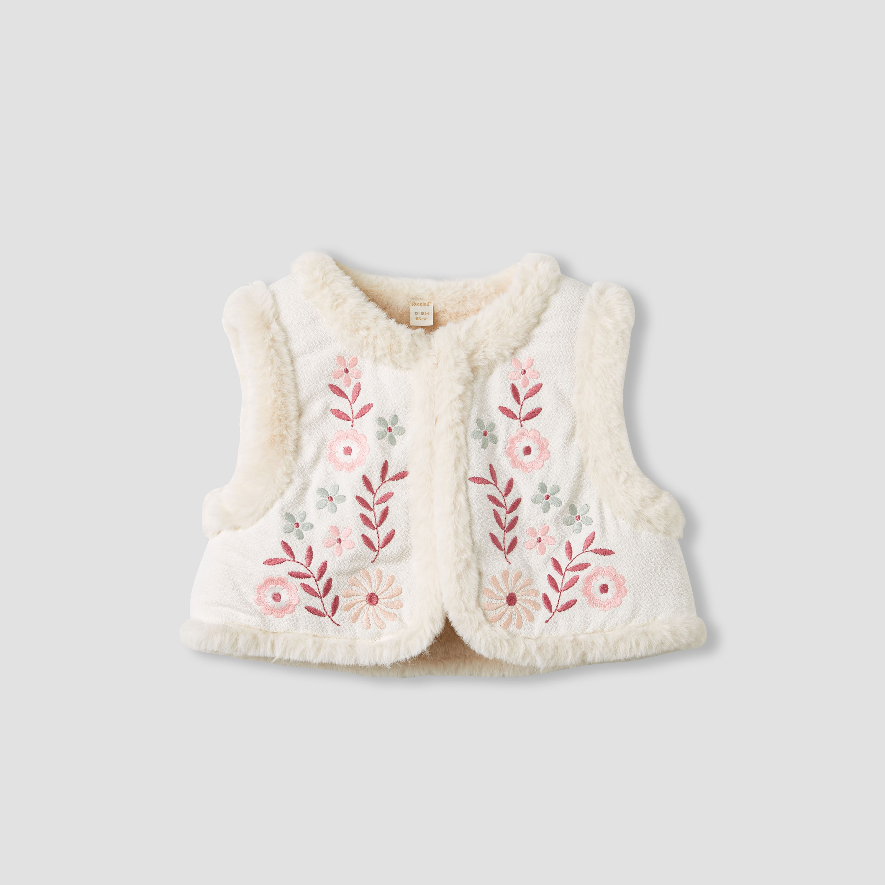 Giggles Embroidered Tiered Dress with Sweater and Stockings-baby-girls-clothing-winterwear-dresses-image-4