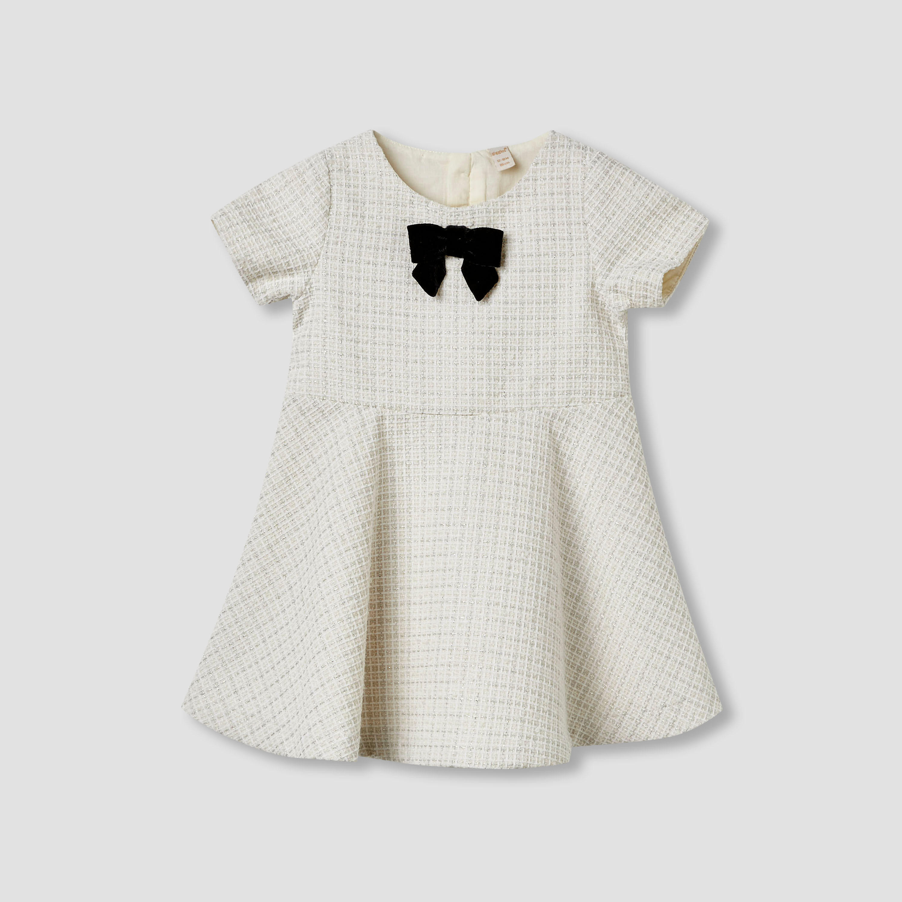 Giggles Textured Dress with Jacket and Stockings-baby-girls-clothing-winterwear-dresses-image-4
