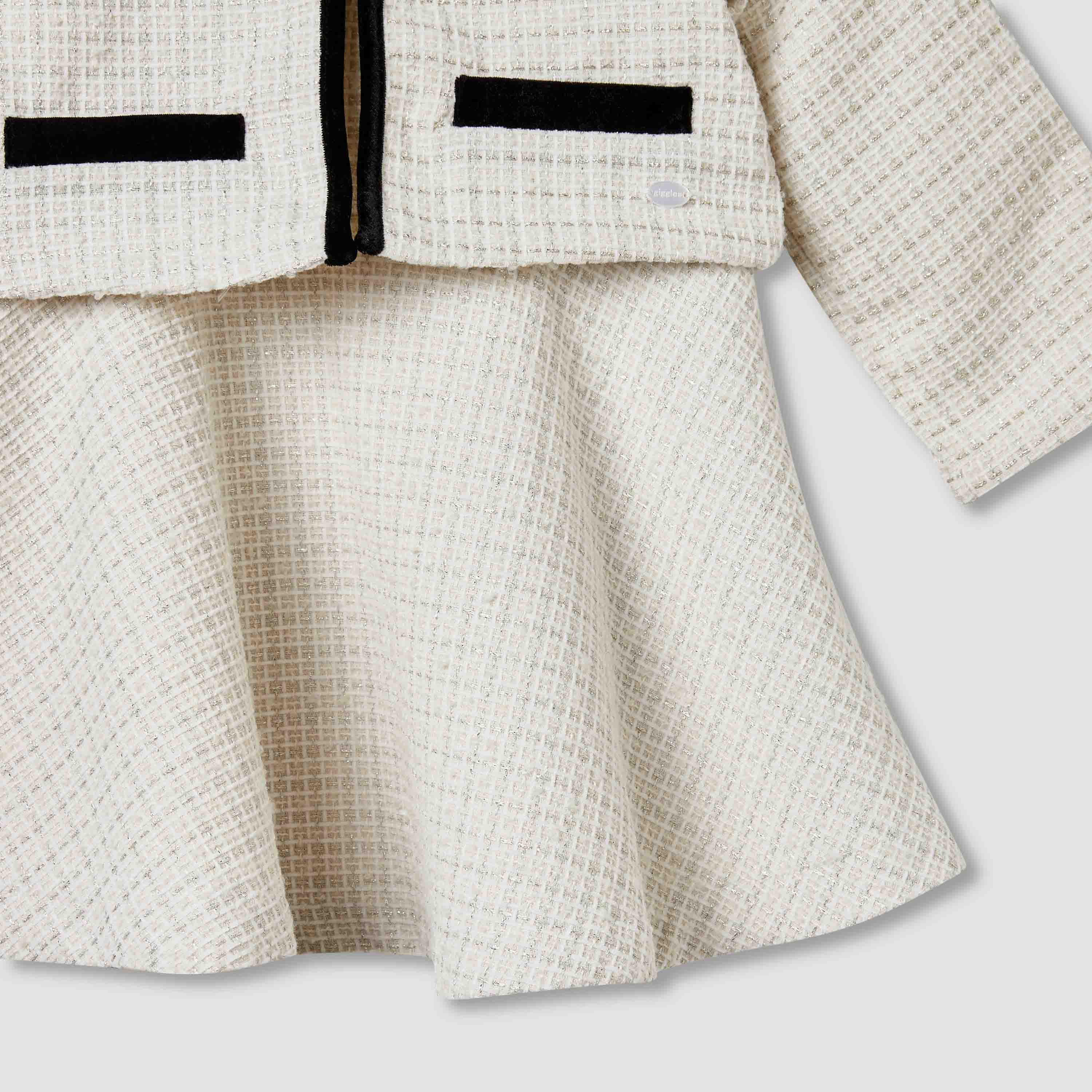 Giggles Textured Dress with Jacket and Stockings-baby-girls-clothing-winterwear-dresses-image-8