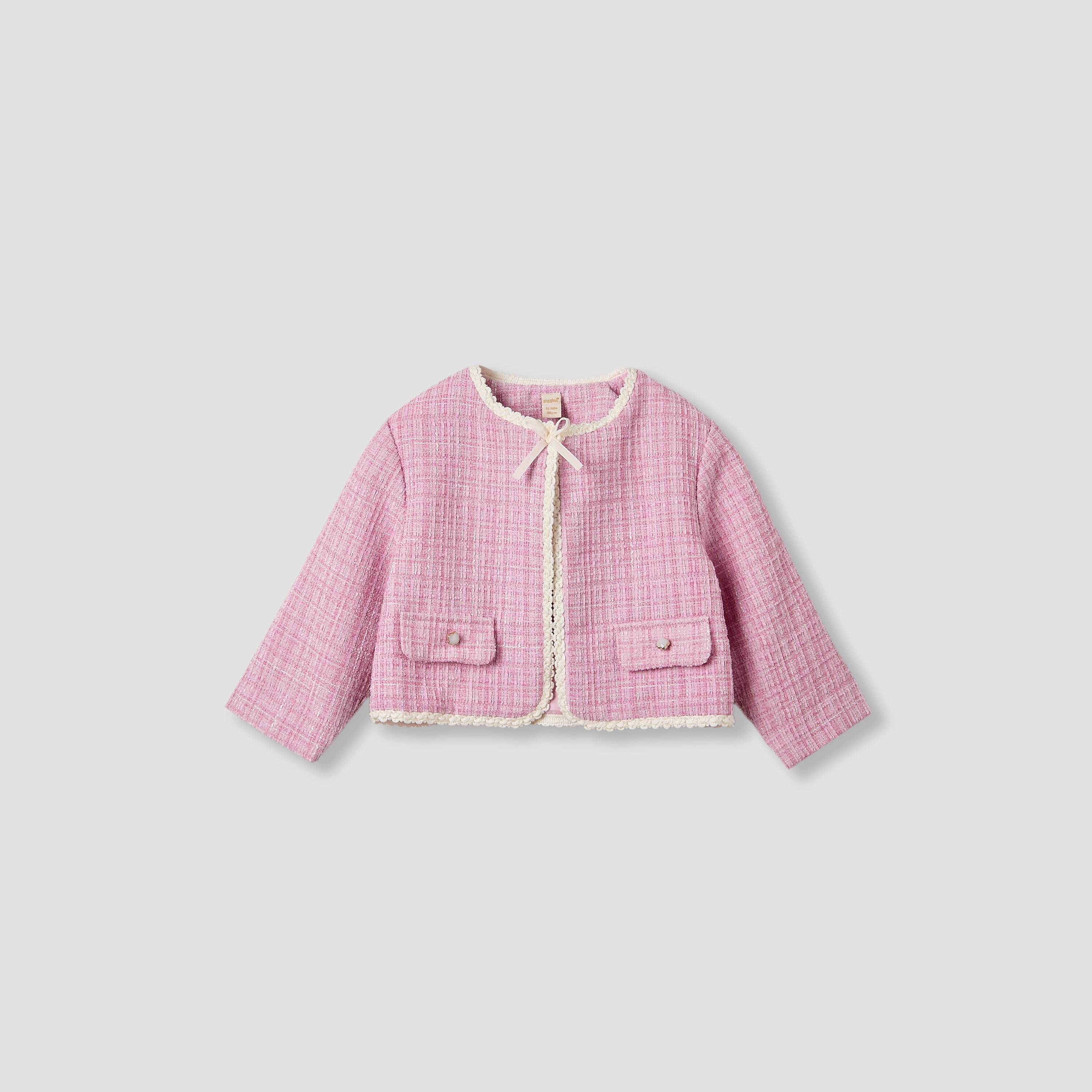 طقم فستان وجاكيت وجوارب ضيقة بارز الملمس من جيجلز-baby-girls-clothing-winterwear-dresses-image-3