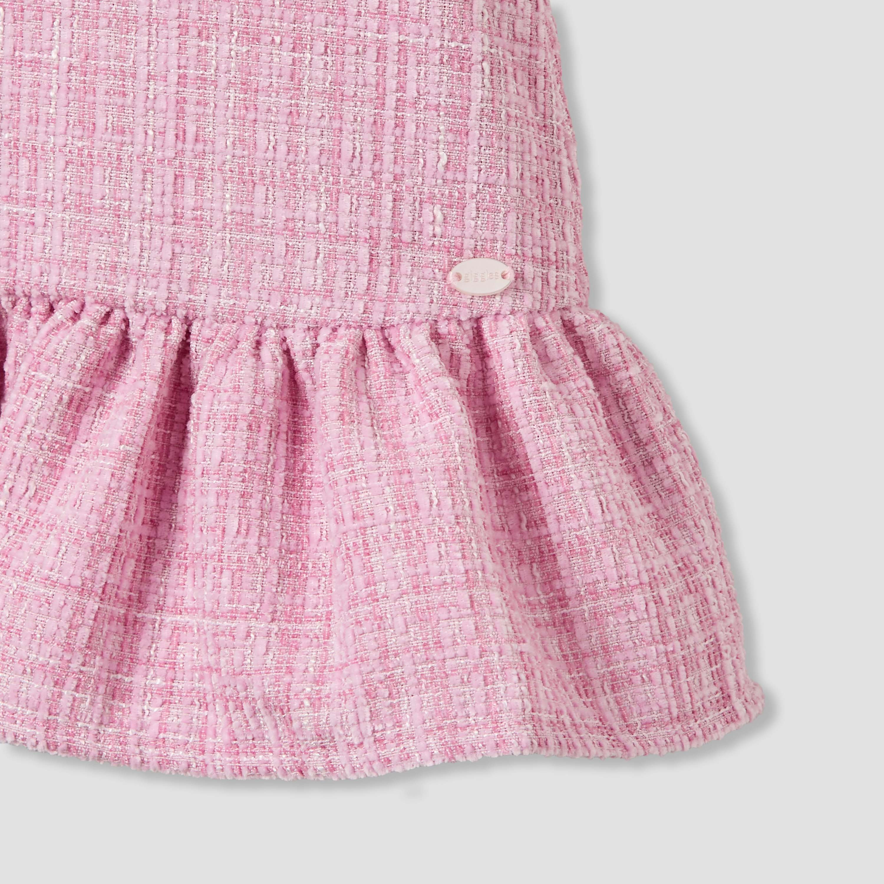 طقم فستان وجاكيت وجوارب ضيقة بارز الملمس من جيجلز-baby-girls-clothing-winterwear-dresses-image-7