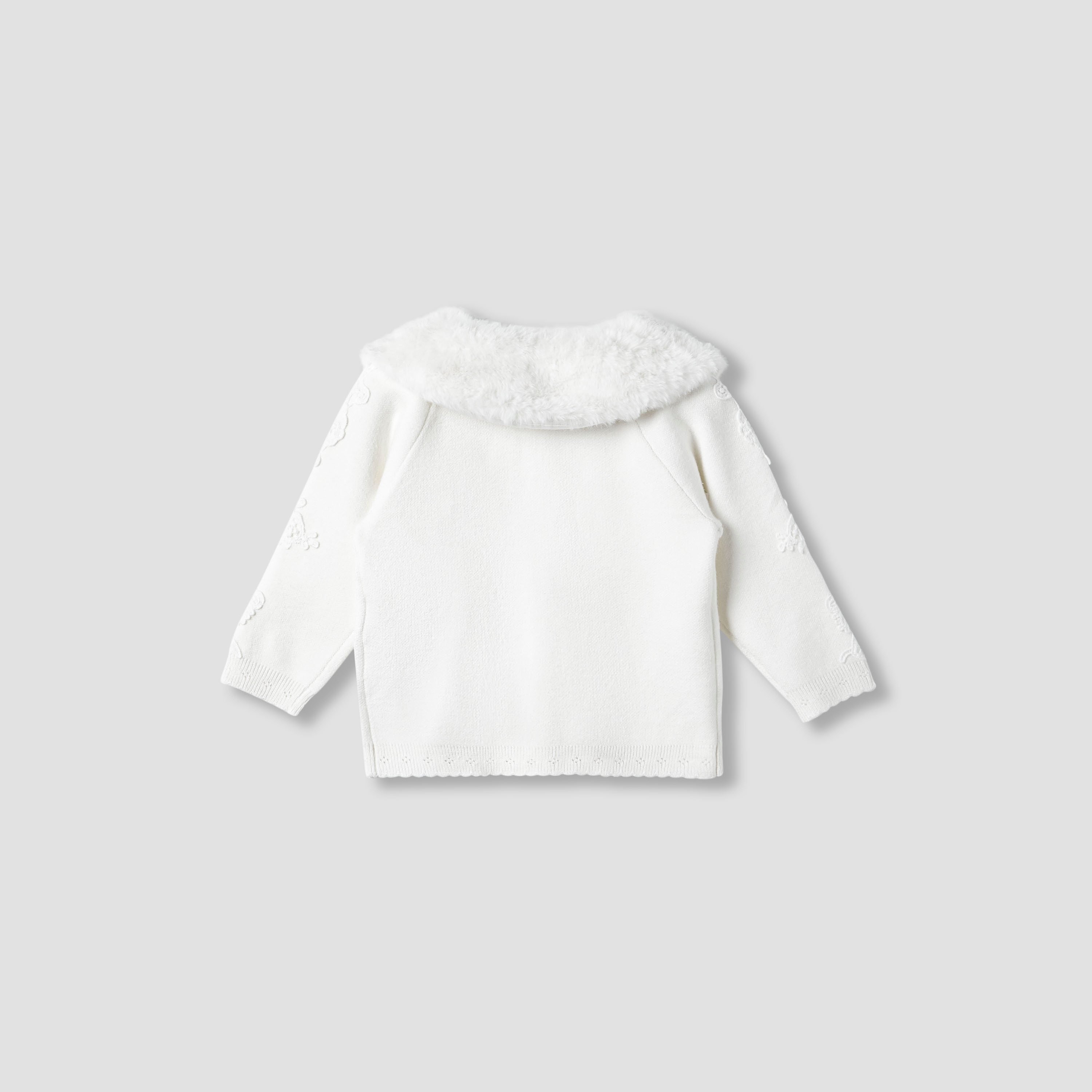 Giggles Embroidered Cardigan with Collar-baby-girls-clothing-jumpersandcardigans-image-3