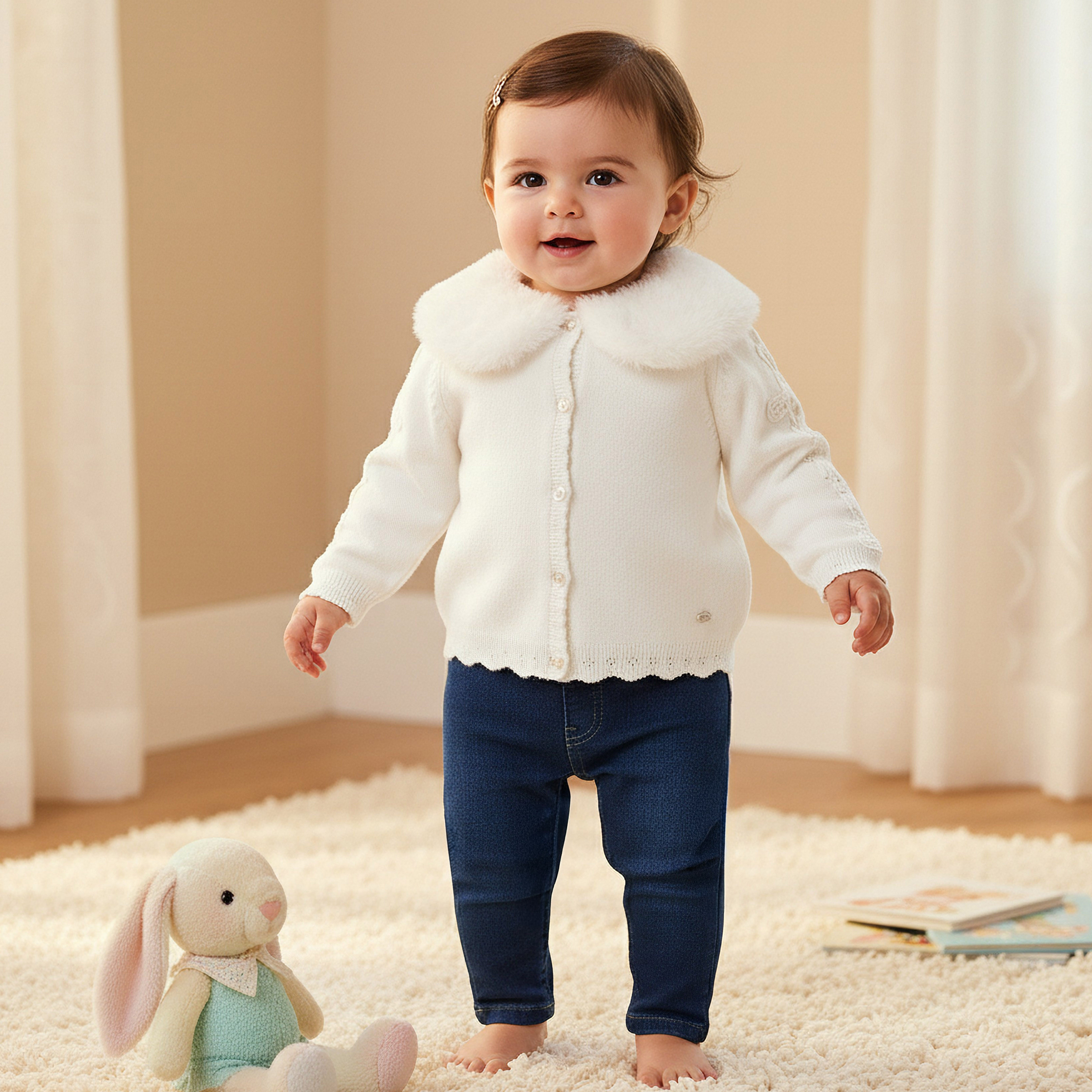 Giggles Embroidered Cardigan with Collar-baby-girls-clothing-jumpersandcardigans-image-1