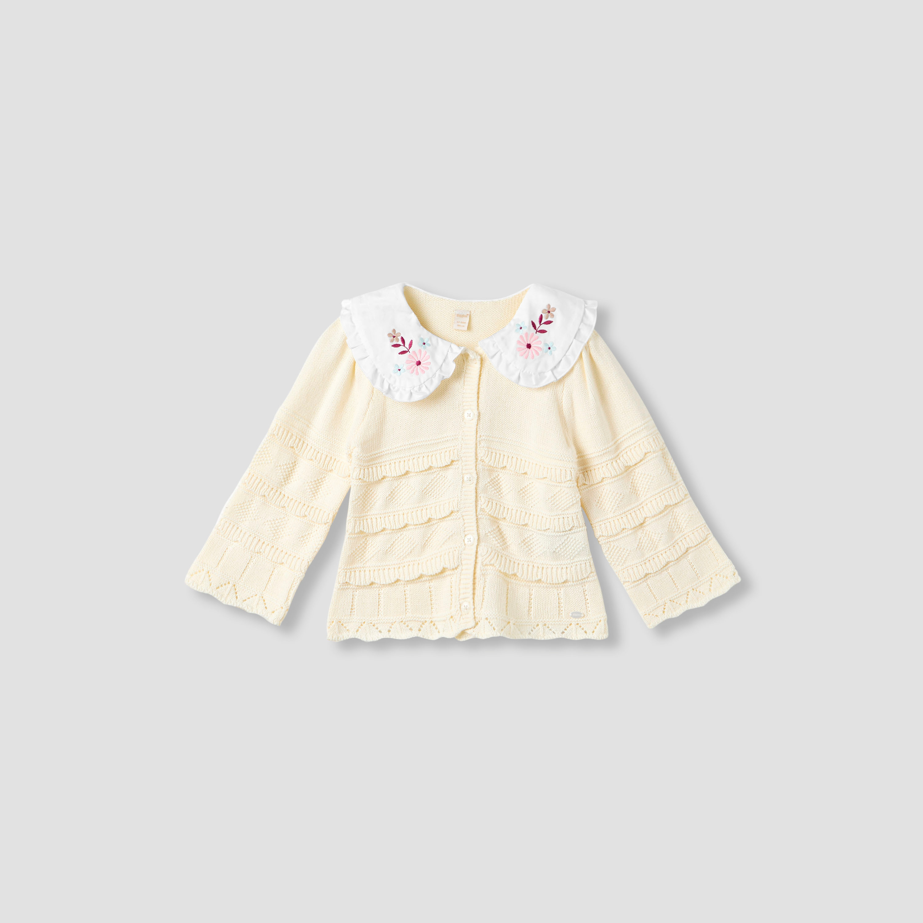 كارديجان بياقة مطرزة وأكمام طويلة من جيجلز-baby-girls-clothing-jumpersandcardigans-image-5