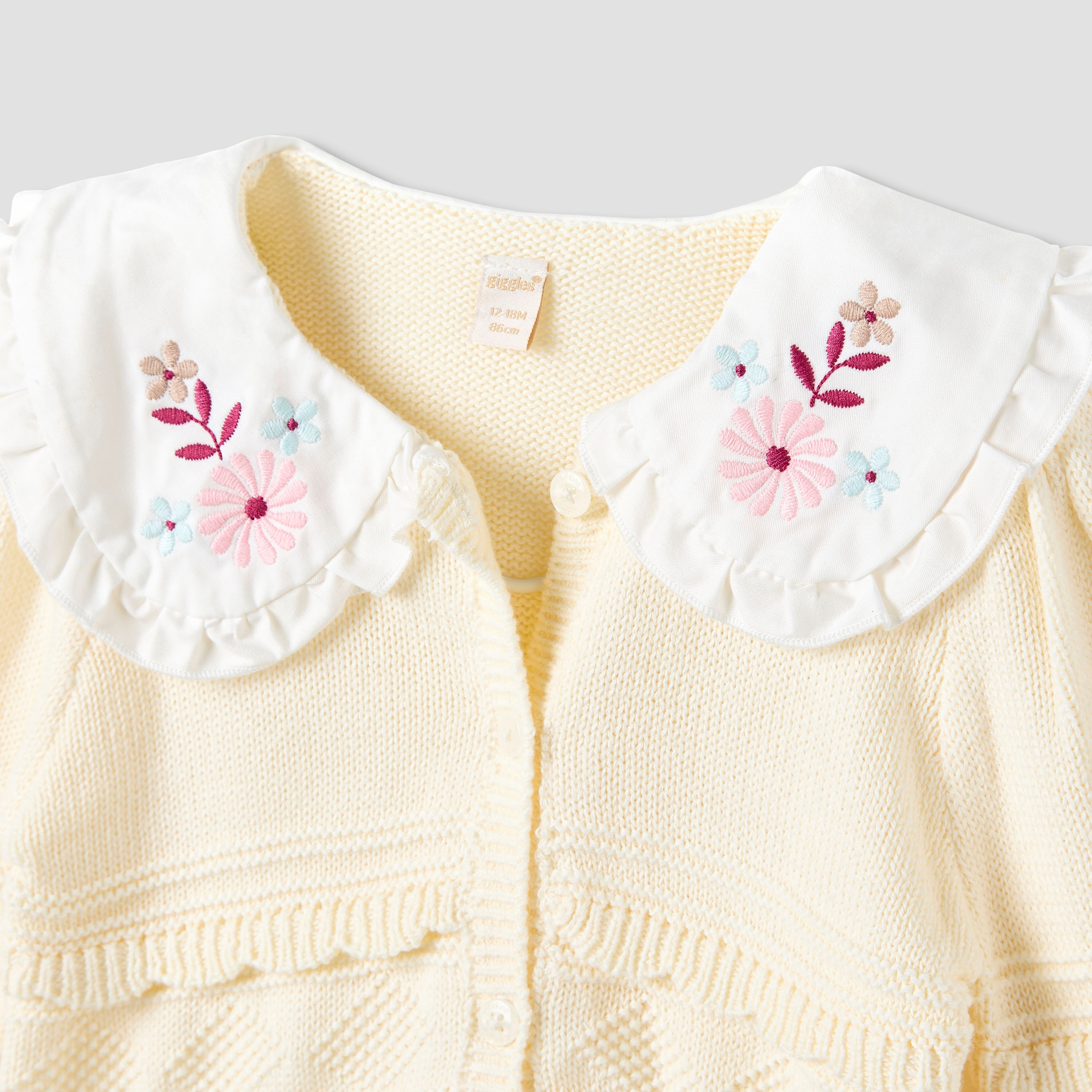 كارديجان بياقة مطرزة وأكمام طويلة من جيجلز-baby-girls-clothing-jumpersandcardigans-image-3