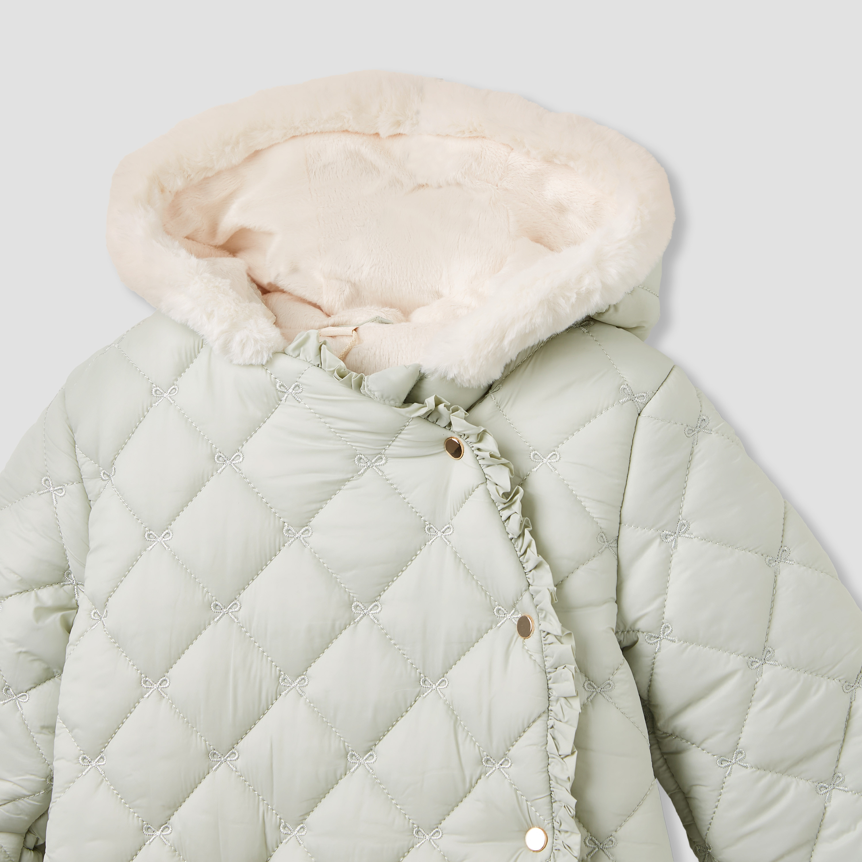 أفرول مبطن بأقدام مغلقة وأكمام طويلة وقبعة من جيجلز-baby-girls-clothing-winterwear-bodysuits-image-3
