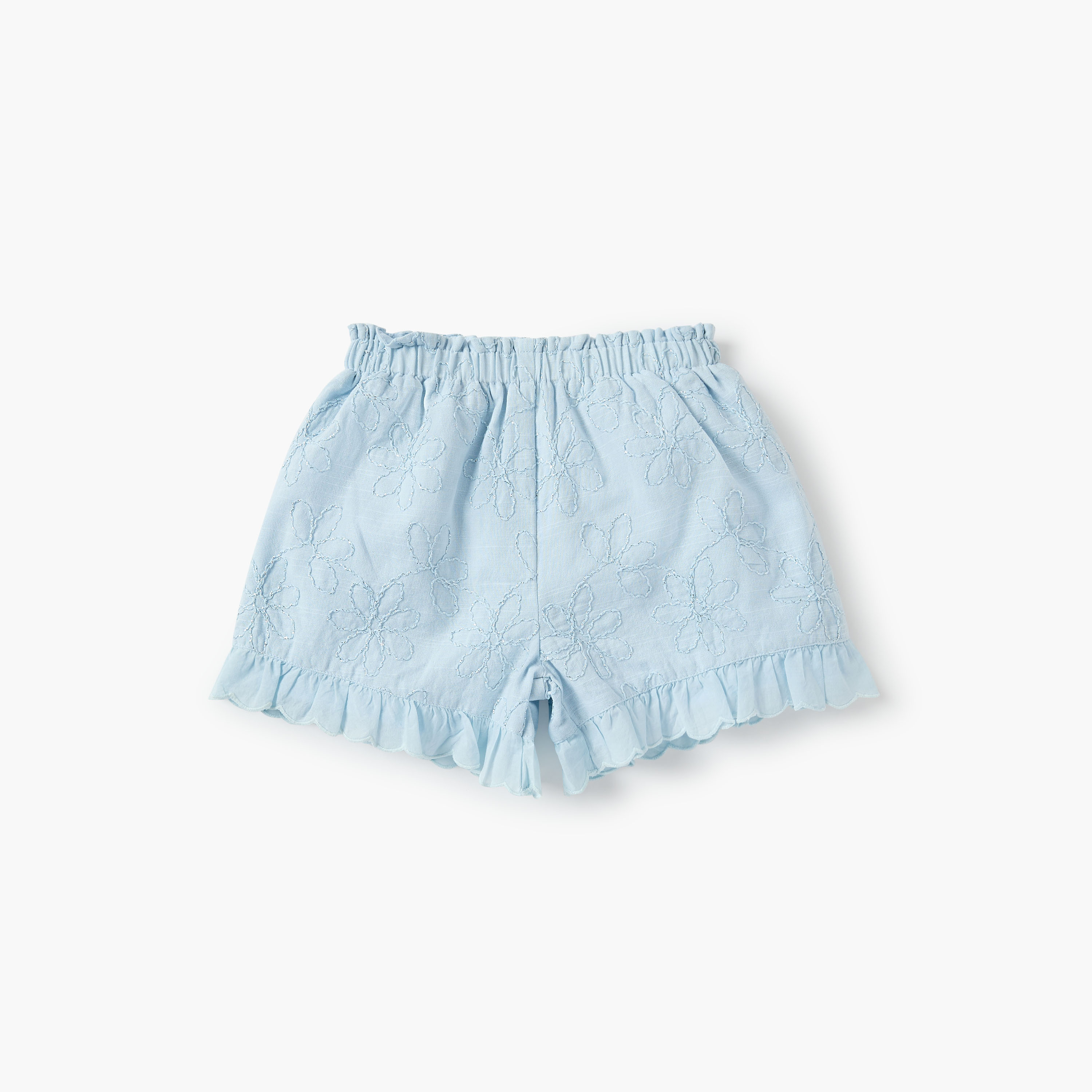 Giggles Floral Embroidered Top and Shorts Set-baby-girls-clothing-setsandcoords-image-3