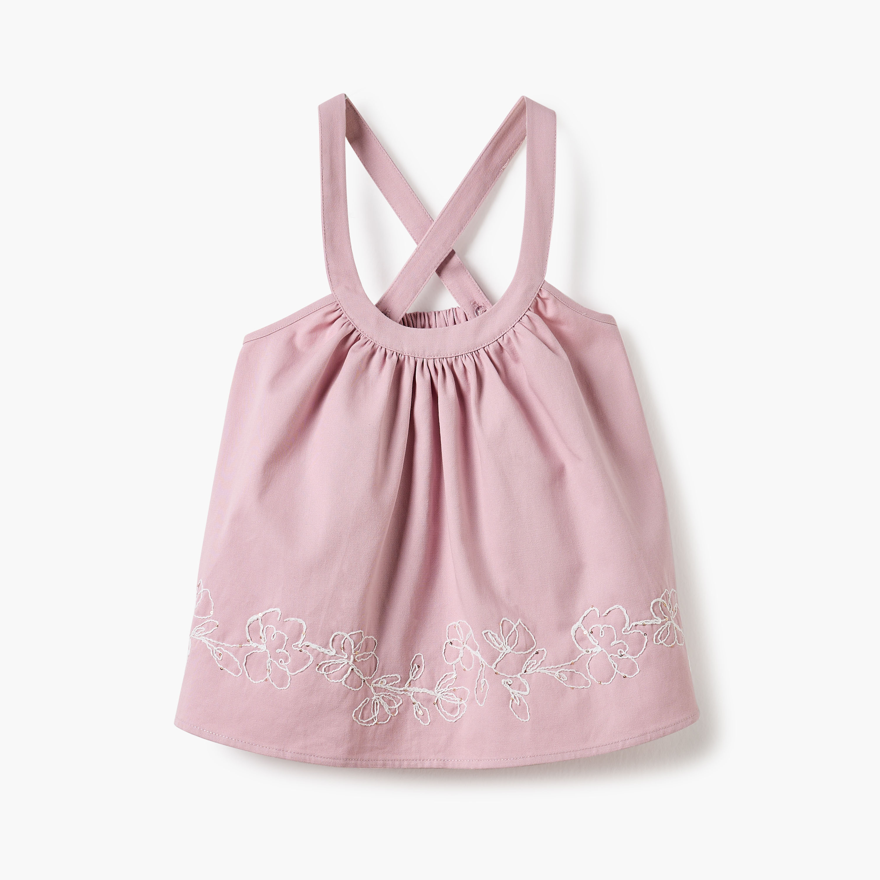 Giggles Embroidered Pinafore and Top Set-baby-girls-clothing-setsandcoords-image-3