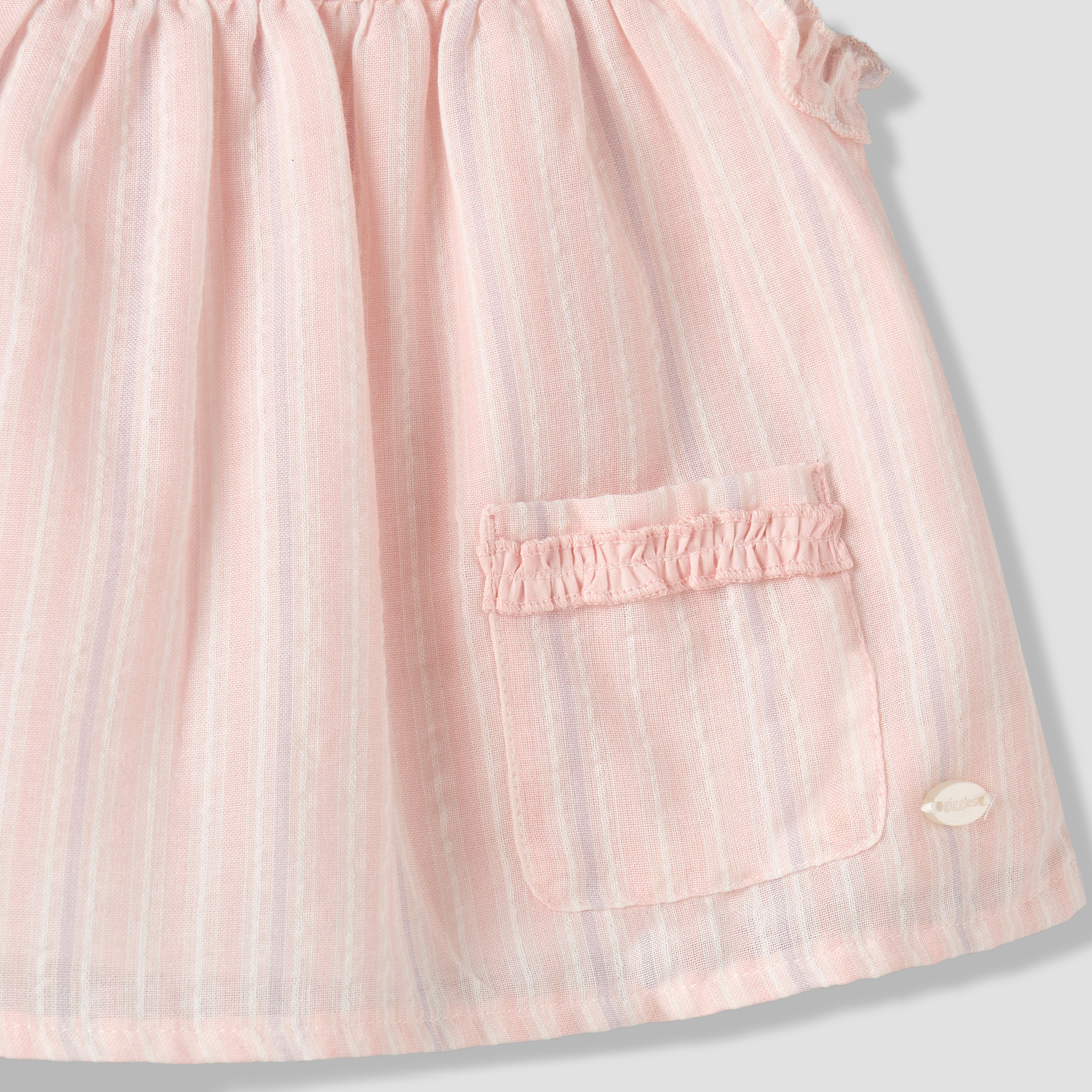 Giggles Round Neck Sleeveless Top and Shorts Set with Button Closure-baby-girls-clothing-setsandcoords-image-4