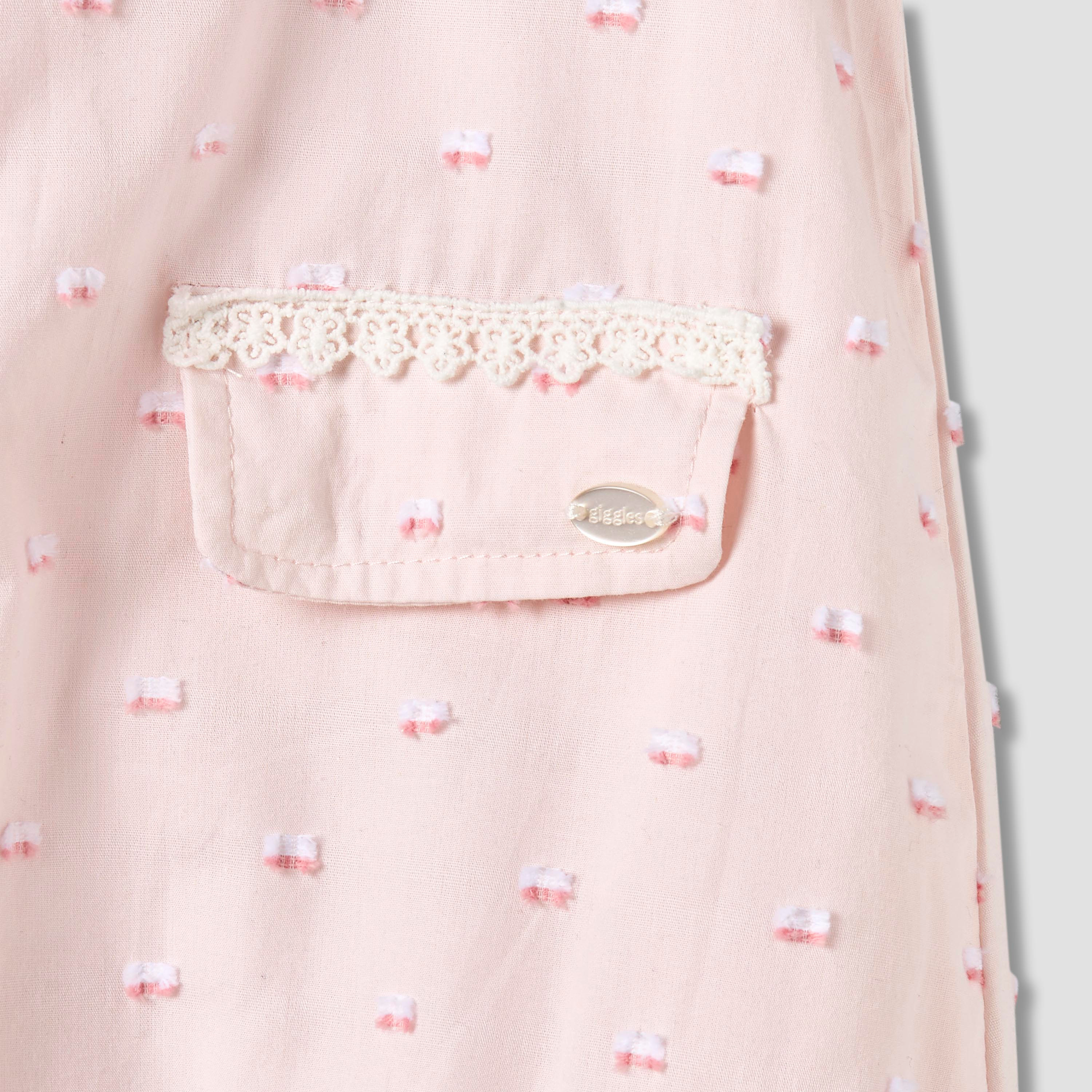 Giggles Peter Pan Collar Sleeveless Romper with Lace Detail-baby-girls-clothing-rompers-image-4