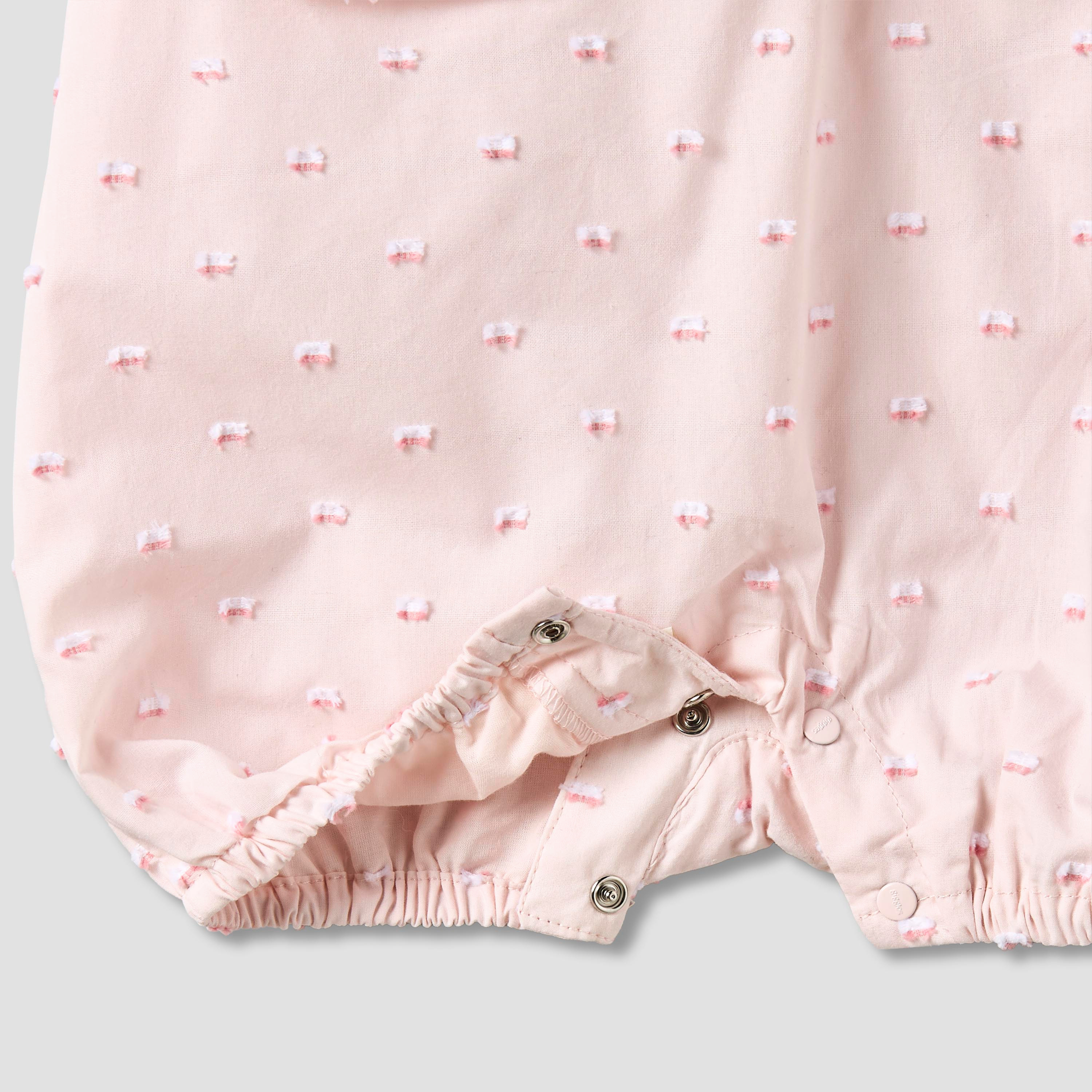 Giggles Peter Pan Collar Sleeveless Romper with Lace Detail-baby-girls-clothing-rompers-image-5